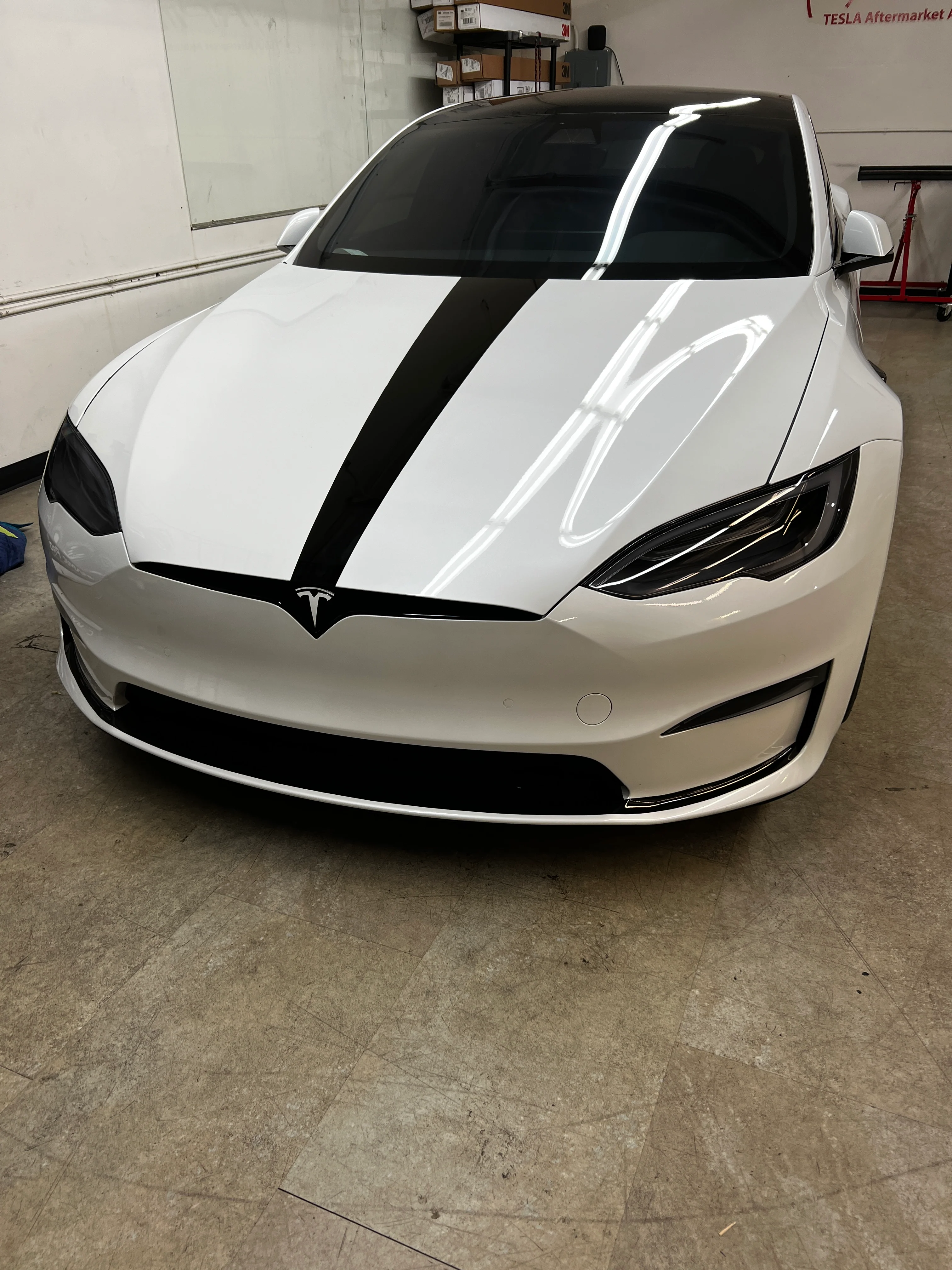 2021+ | Model S Front Bumper Apron - 3M Vinyl Applique - Image 4