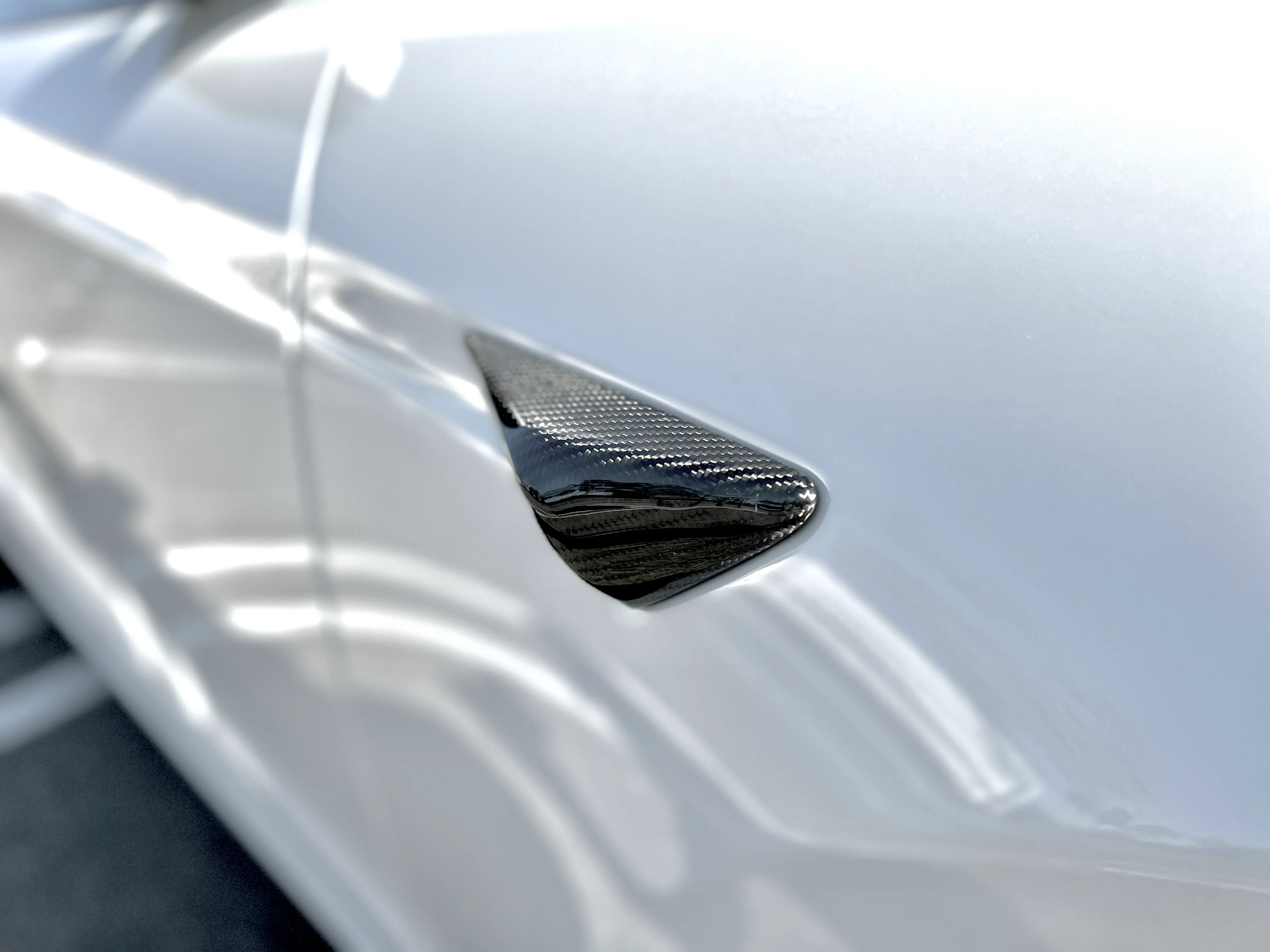 2021-2022 | Model S Top Half Style Turn Signal Overlays (1 Pair) - Fits Hardware 3.0 - Real Dry Molded Carbon Fiber - Image 13