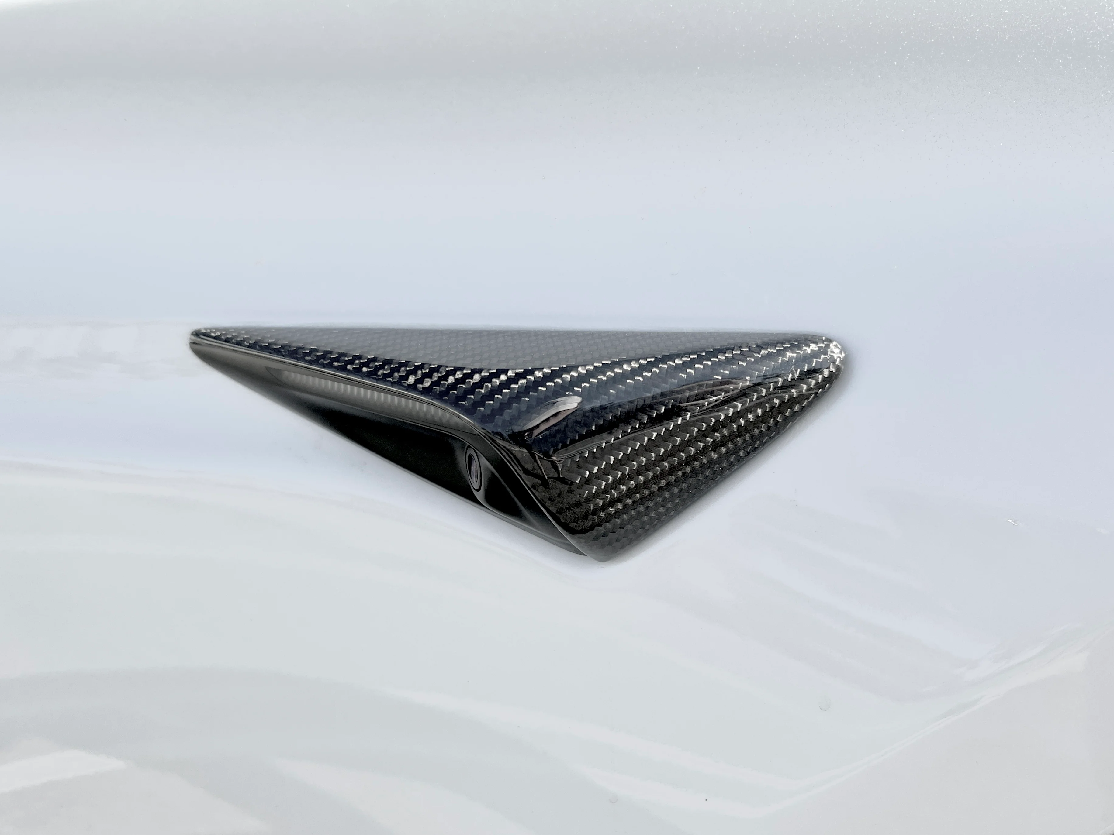 2021-2022 | Model S Top Half Style Turn Signal Overlays (1 Pair) - Fits Hardware 3.0 - Real Dry Molded Carbon Fiber - Image 14