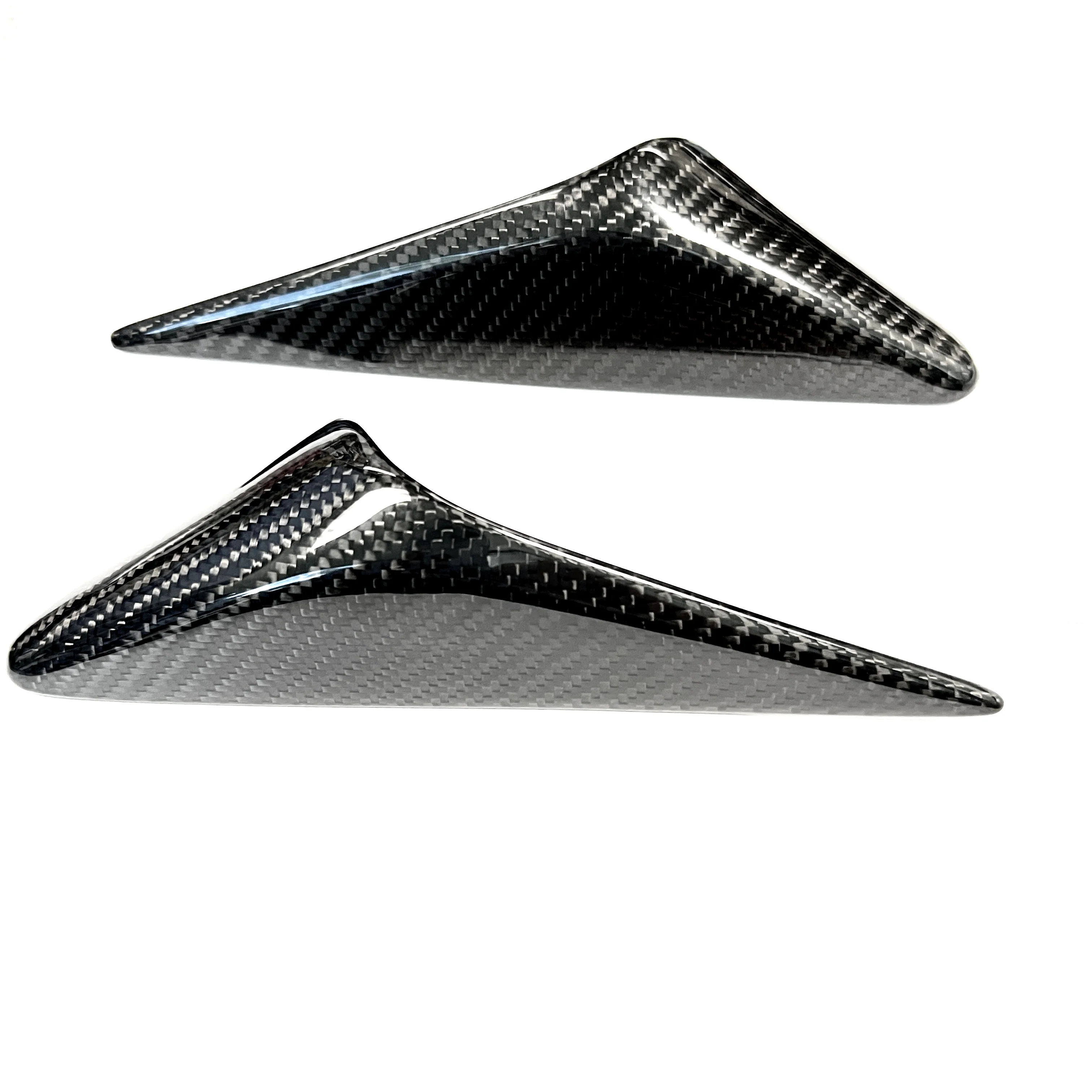 2021-2022 | Model S Top Half Style Turn Signal Overlays (1 Pair) - Fits Hardware 3.0 - Real Dry Molded Carbon Fiber - Image 17