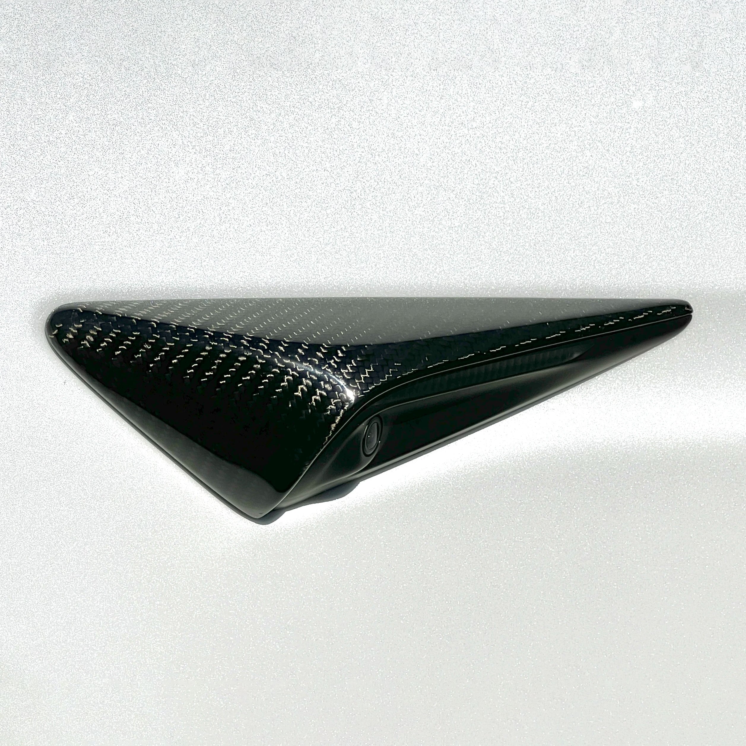 2021-2022 | Model S Top Half Style Turn Signal Overlays (1 Pair) - Fits Hardware 3.0 - Real Dry Molded Carbon Fiber - Image 3