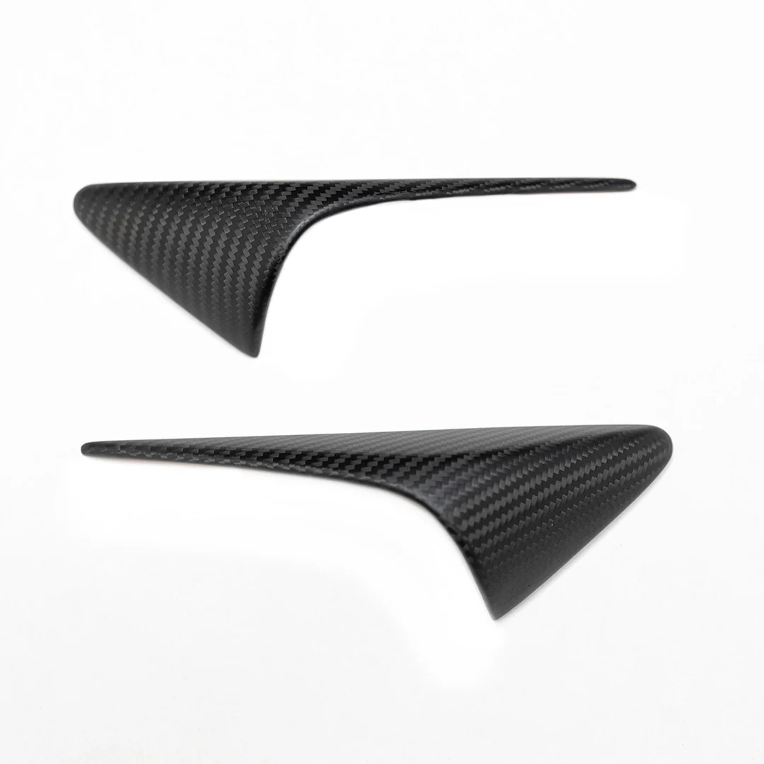 2021-2022 | Model S Top Half Style Turn Signal Overlays (1 Pair) - Fits Hardware 3.0 - Real Dry Molded Carbon Fiber - Image 7
