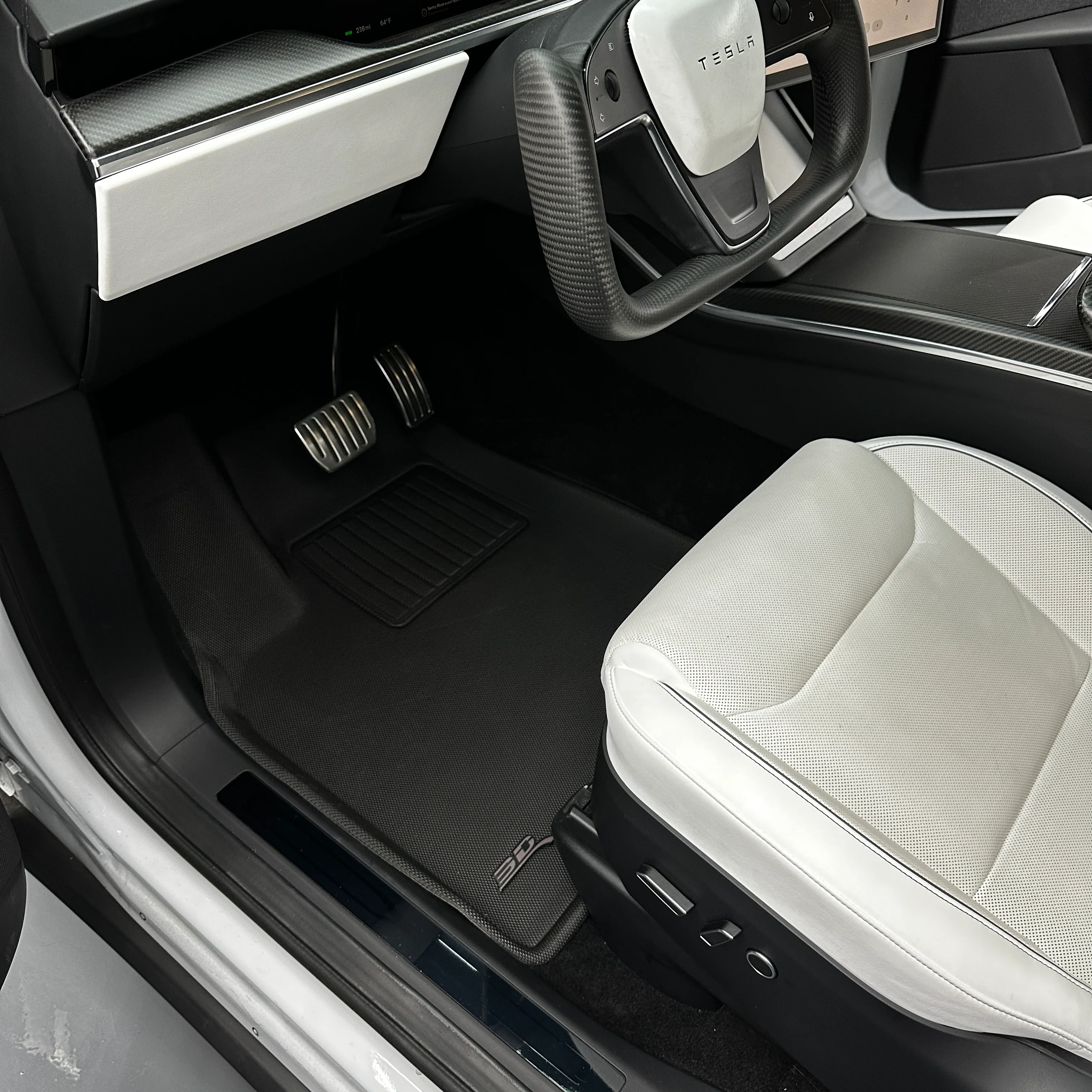 2022+ | Model X 6 Seater - 3D MAXpider KAGU Floor & Cargo Mats - Row 1, 2, & 3 and Trunk/Frunk - Image 11