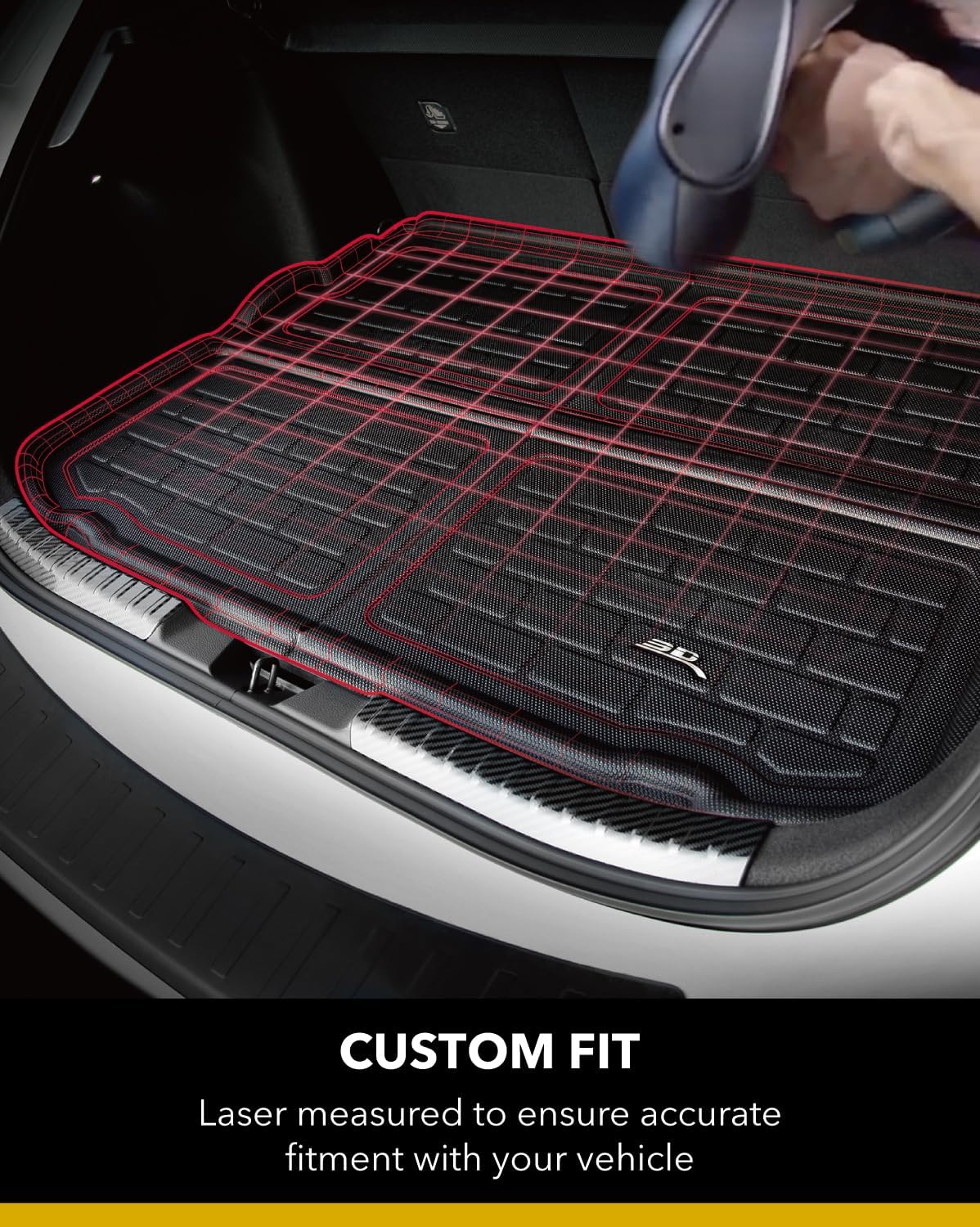 2022+ | Model X 6 Seater - 3D MAXpider KAGU Floor & Cargo Mats - Row 1, 2, & 3 and Trunk/Frunk - Image 15