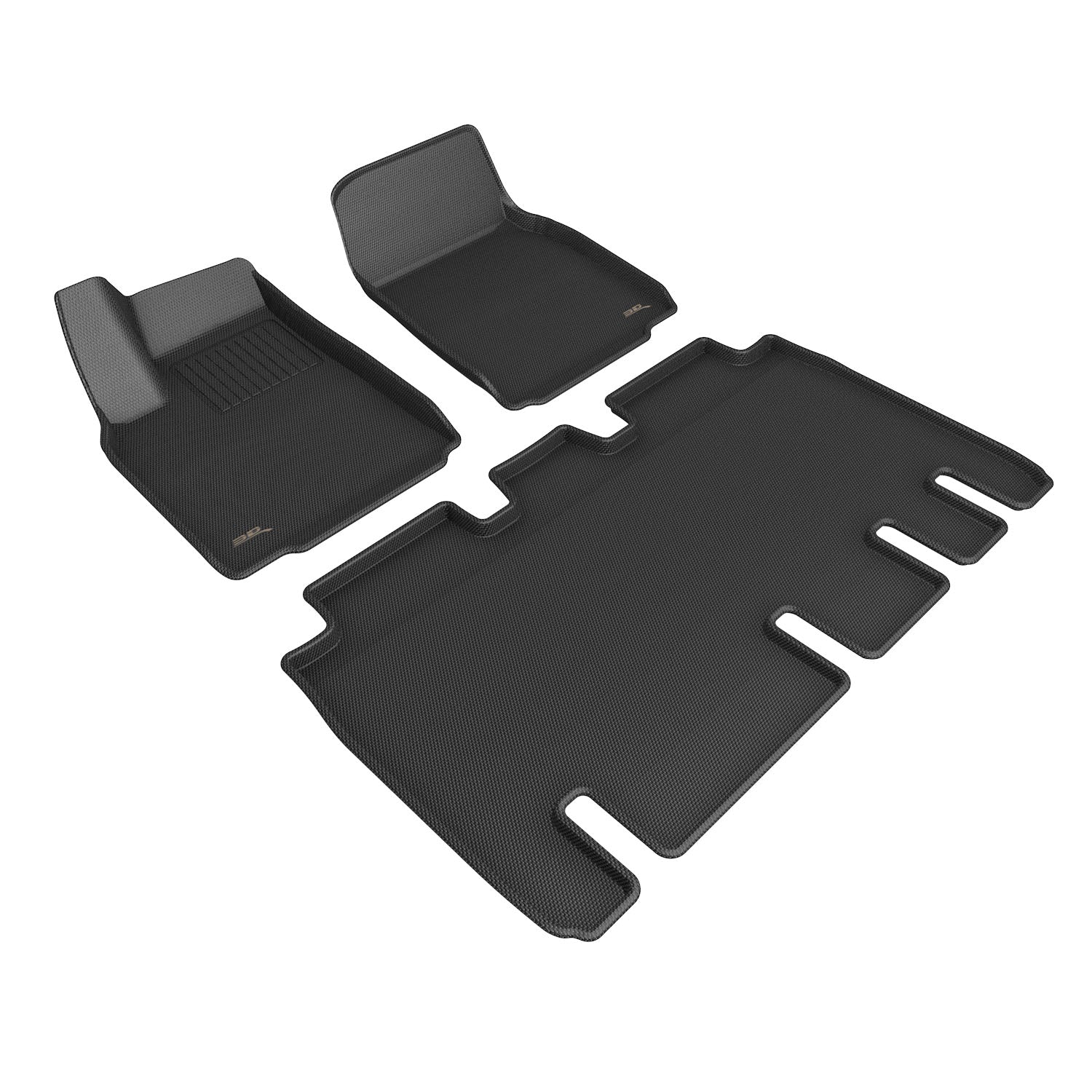2022+ | Model X 6 Seater - 3D MAXpider KAGU Floor & Cargo Mats - Row 1, 2, & 3 and Trunk/Frunk - Image 18