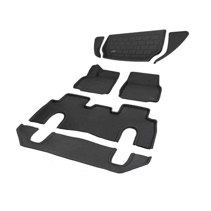 2022+ | Model X 6 Seater - 3D MAXpider KAGU Floor & Cargo Mats - Row 1, 2, & 3 and Trunk/Frunk - Image 22
