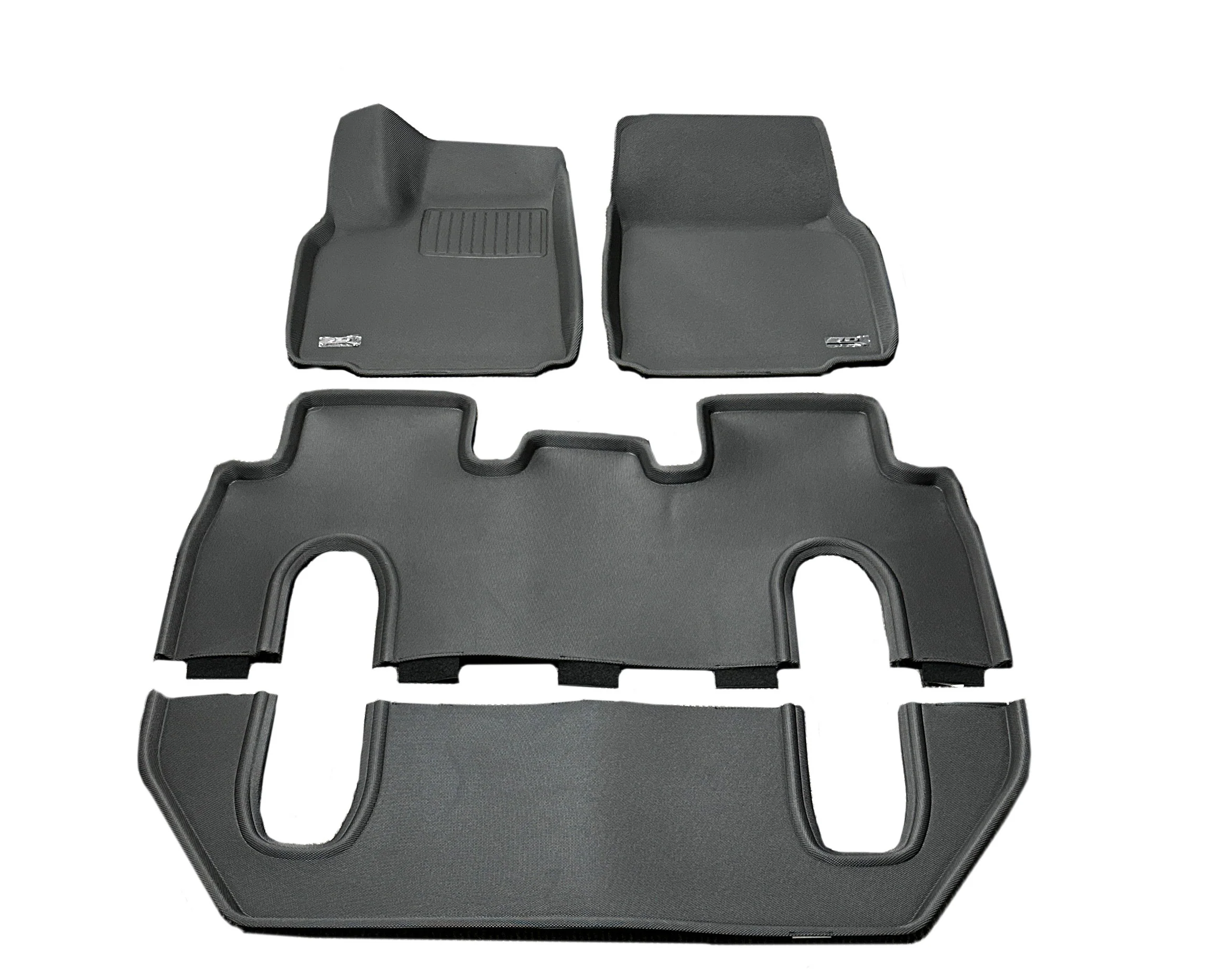 2022+ | Model X 6 Seater - 3D MAXpider KAGU Floor & Cargo Mats - Row 1, 2, & 3 and Trunk/Frunk - Image 9