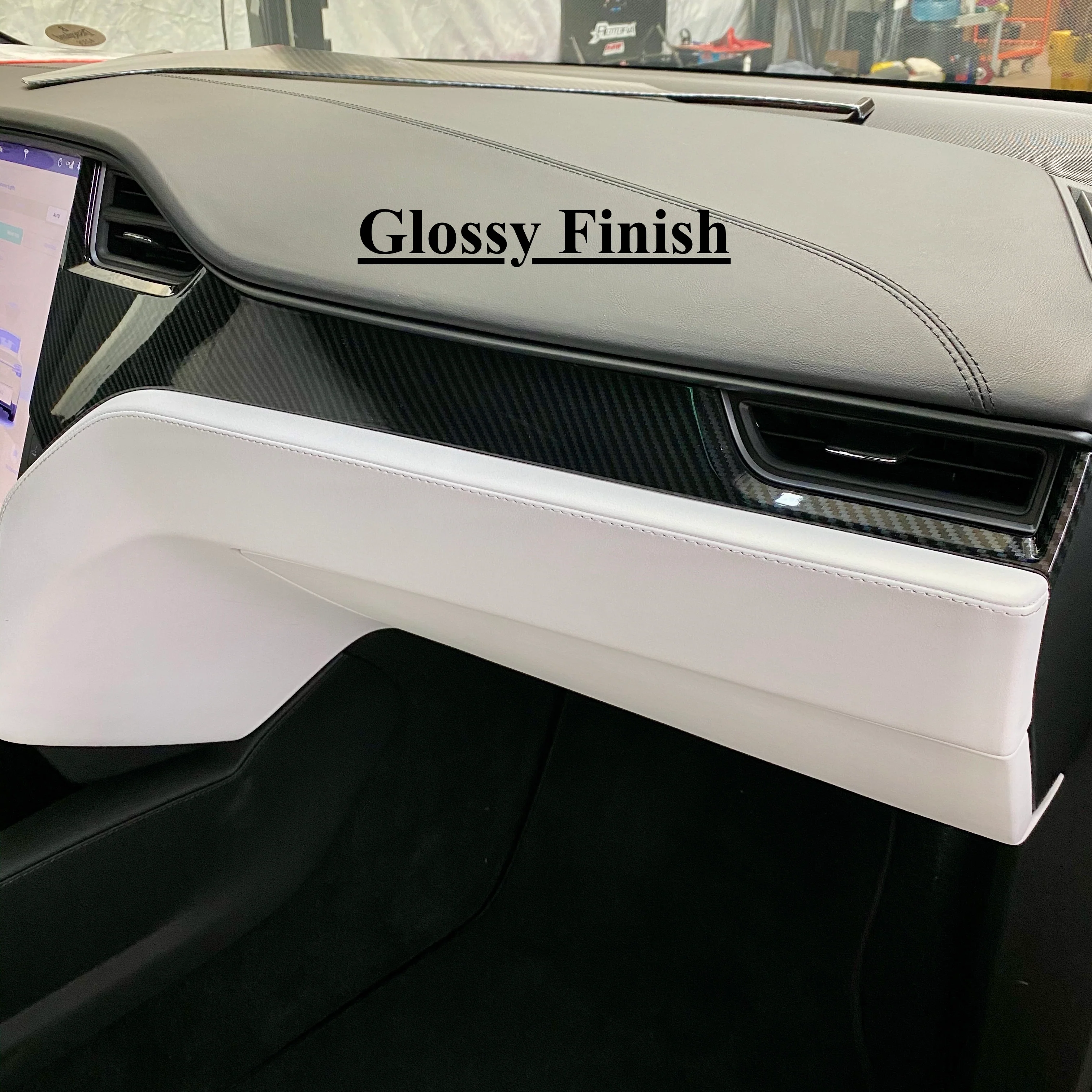 2012-2021 | Model S & X Dashboard & Center Console Upgrade Kit (7 Pieces) - Hydro Carbon Fiber Coated - Image 7