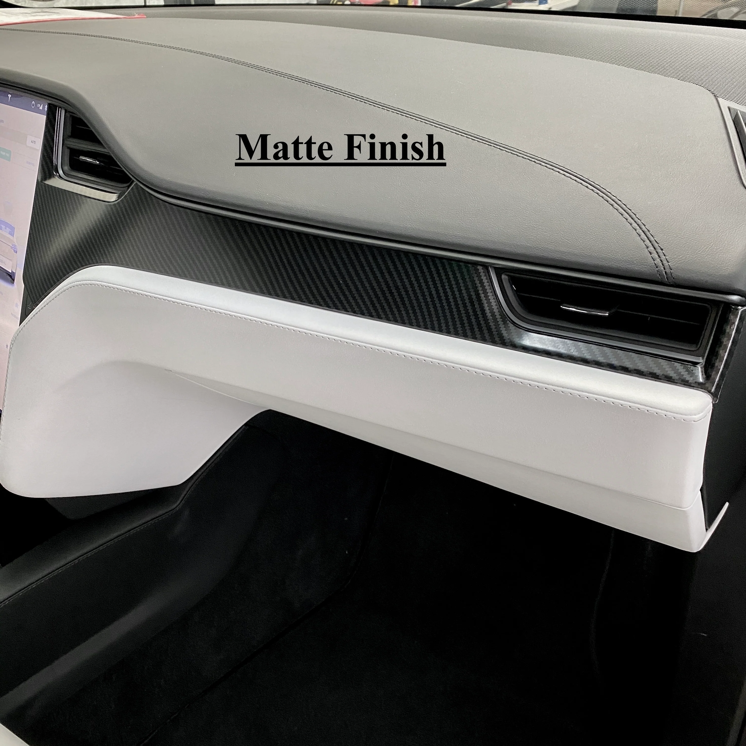 2012-2021 | Model S & X Dashboard & Center Console Upgrade Kit (7 Pieces) - Hydro Carbon Fiber Coated - Image 8