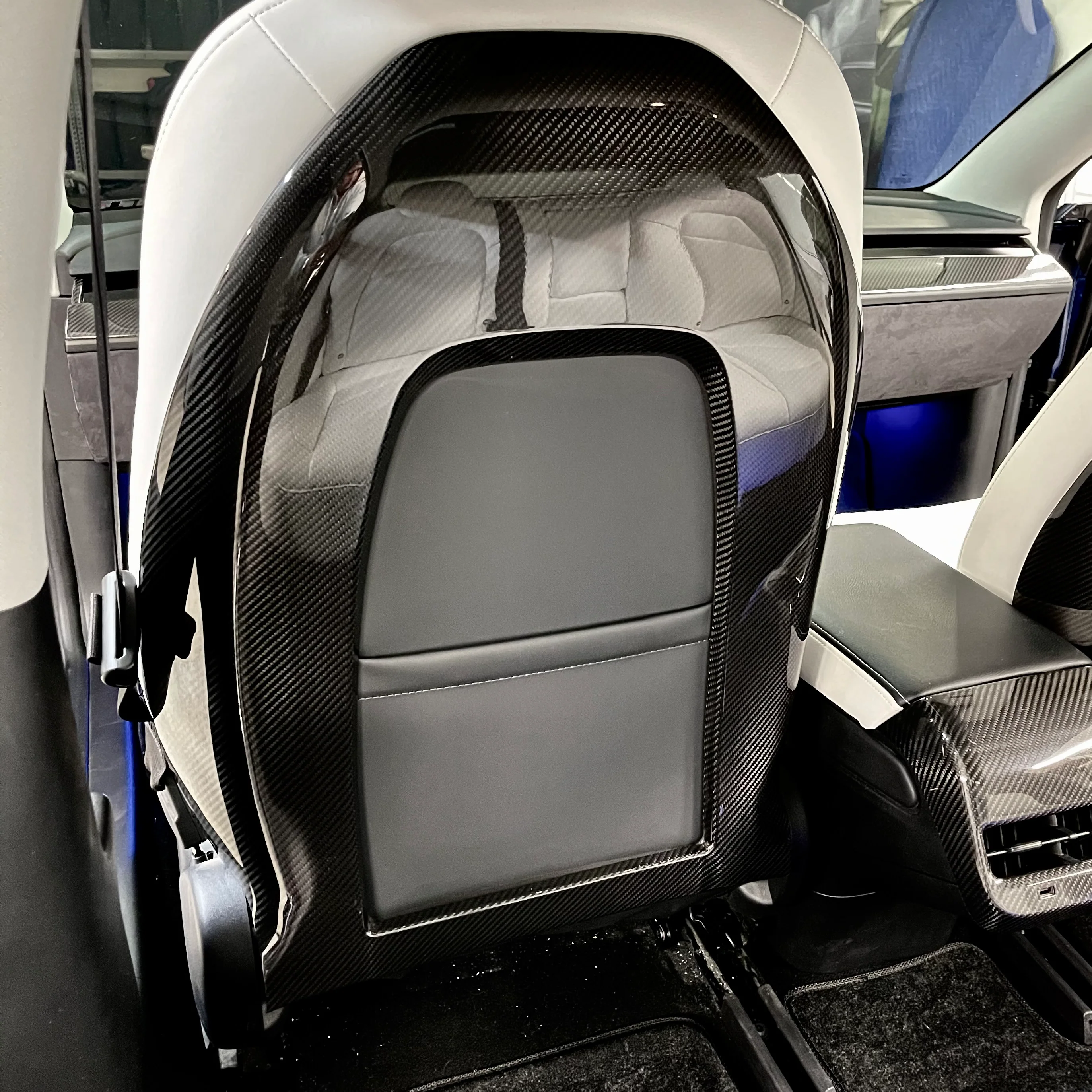 Model 3 & Y Seat Back Overlays (1 Pair) - Real Molded Carbon Fiber - Image 8