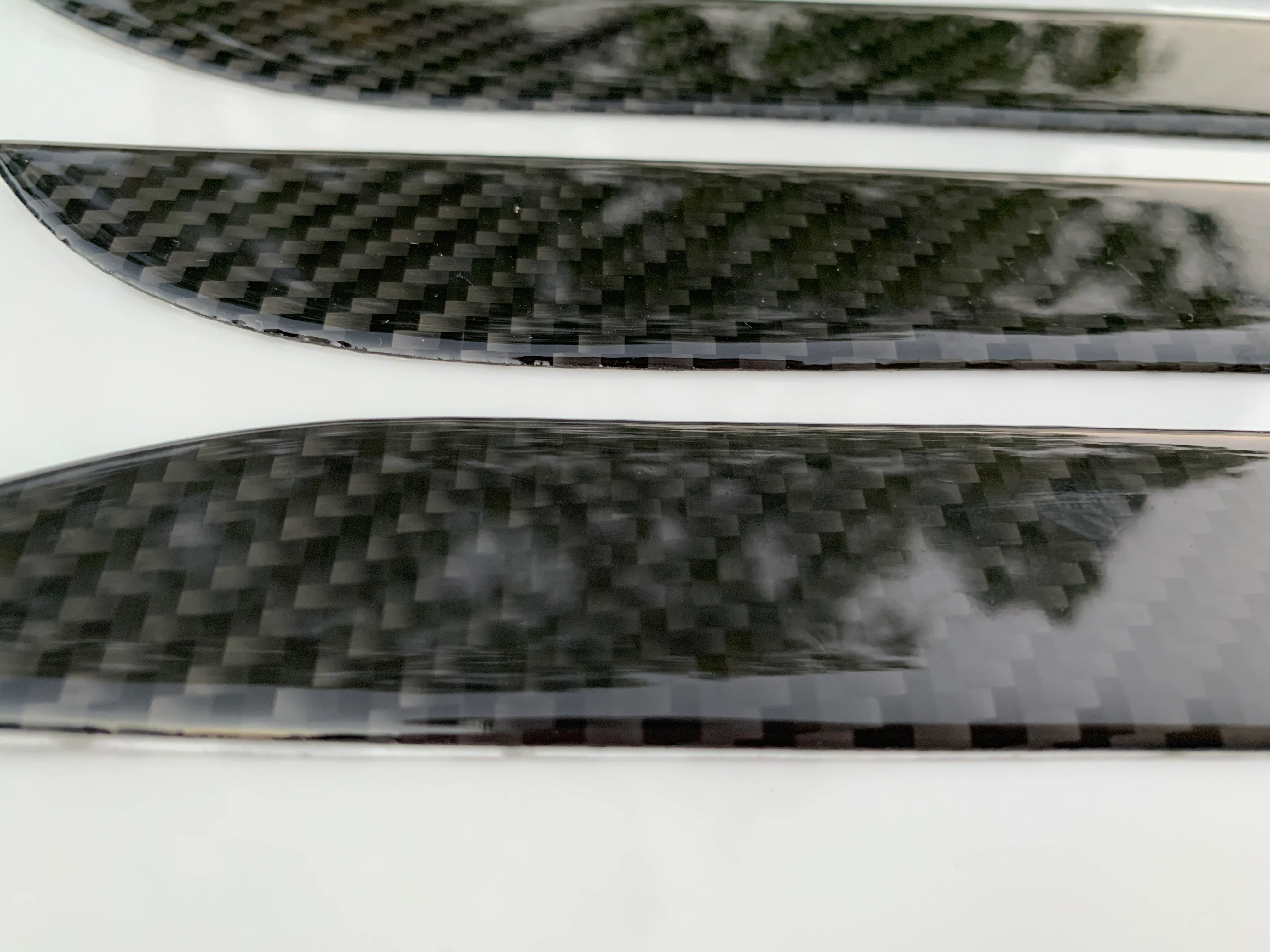 Model S Door Handle Overlay (Set of 4) - Flexible Urethane Carbon Fiber - Image 3