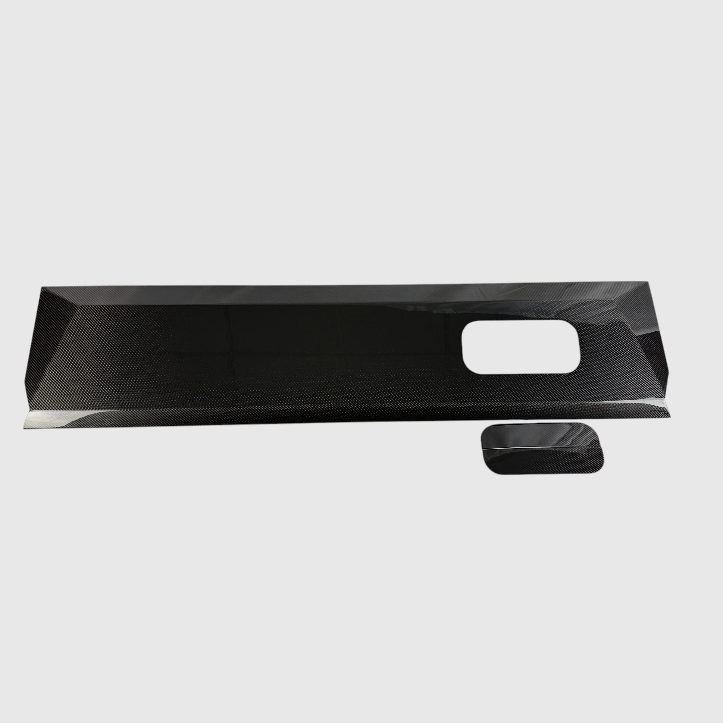 Cybertruck Top Upper Dashboard Overlay - Real Dry Molded Carbon Fiber - Image 10
