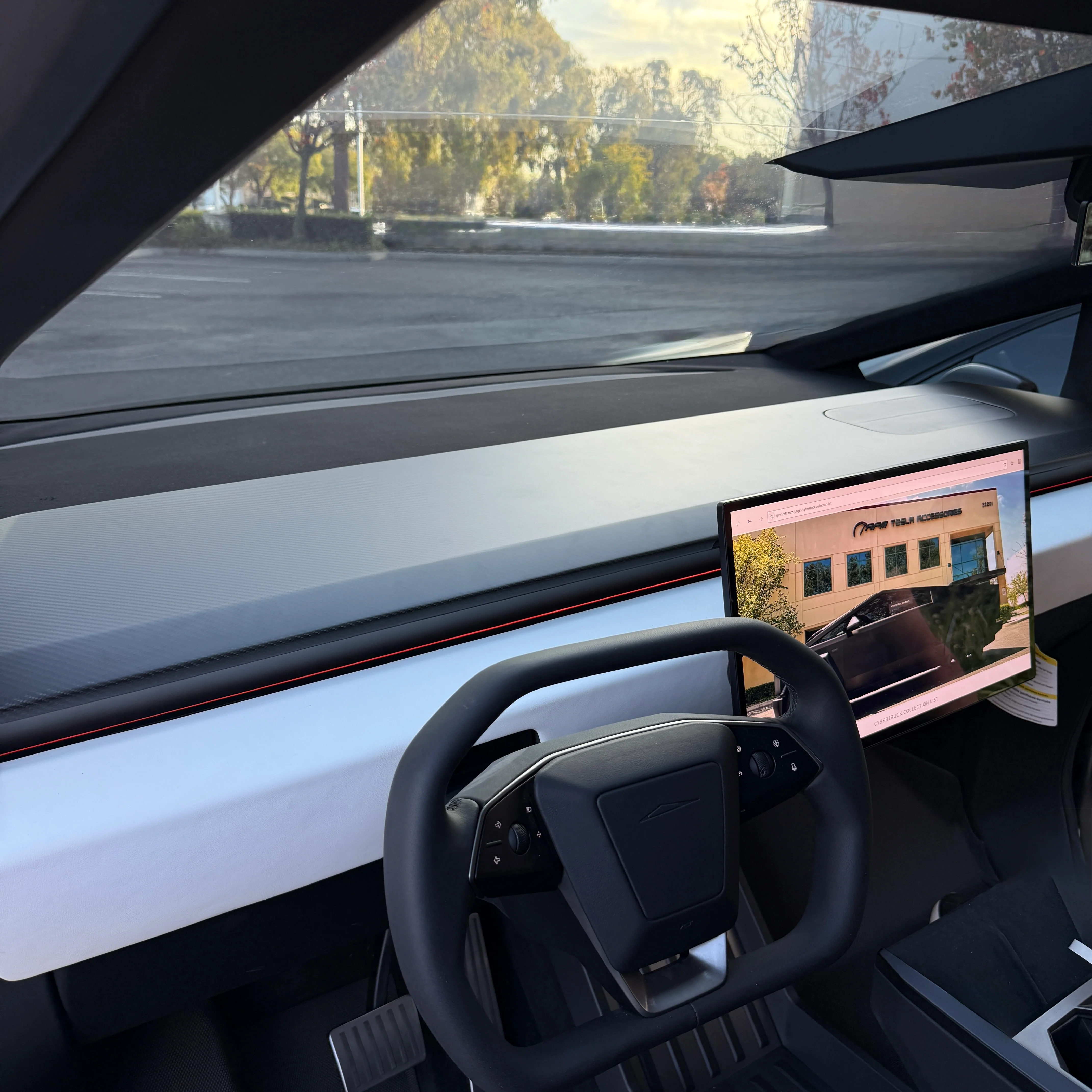 Cybertruck Top Upper Dashboard Overlay - Real Dry Molded Carbon Fiber - Image 8