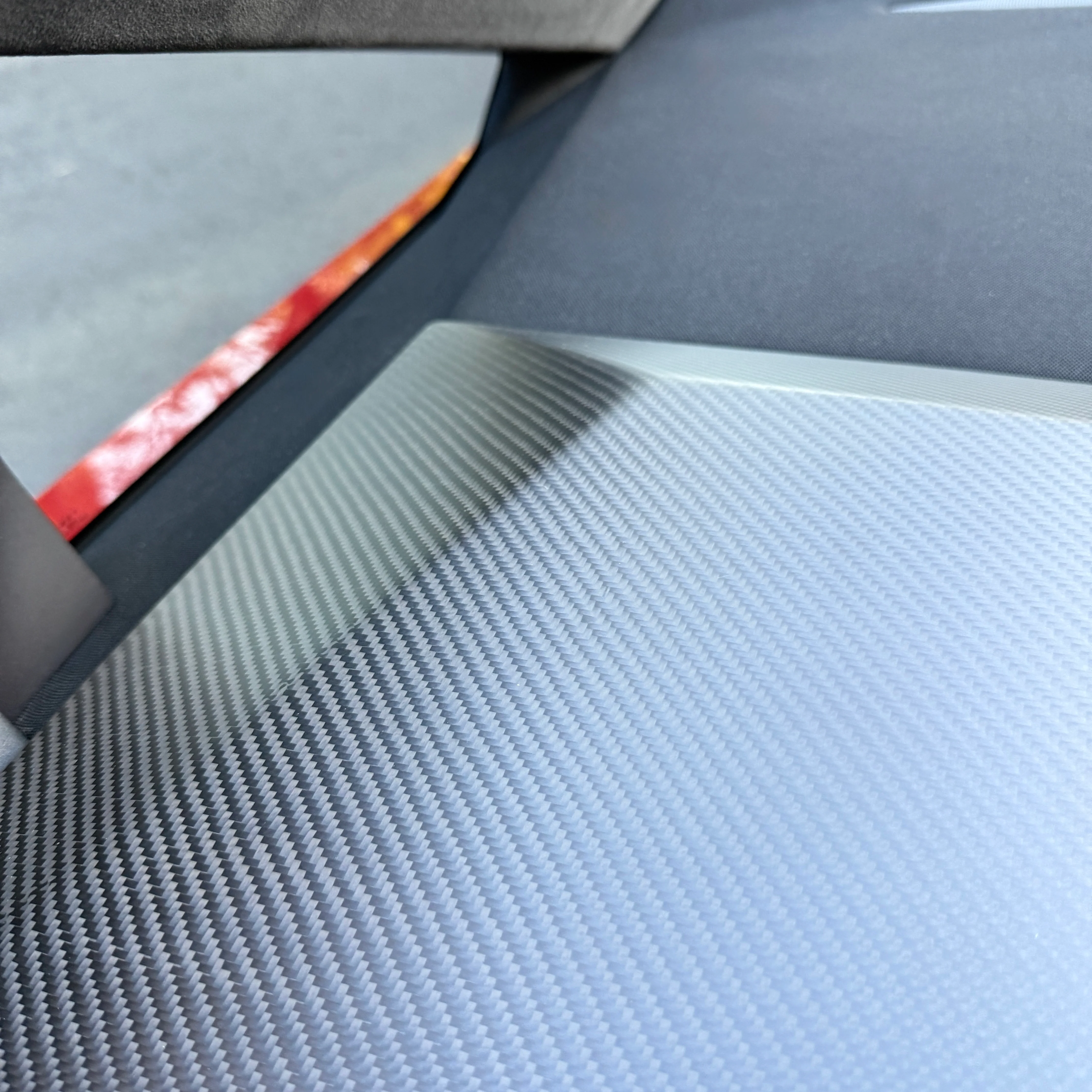 Cybertruck Top Upper Dashboard Overlay - Real Dry Molded Carbon Fiber - Image 9