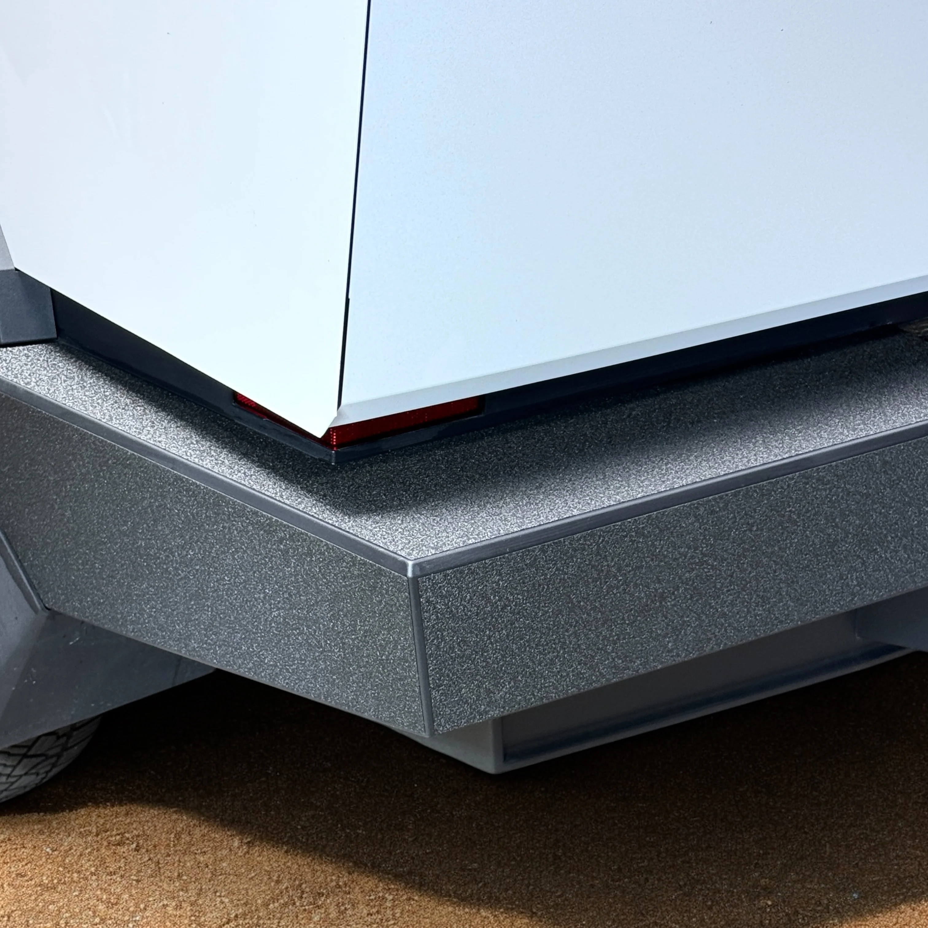 Cybertruck Rear Bumper Kit Textured Vinyl Armor (8 Pieces) Spray-On Bed Liner Look - Image 4