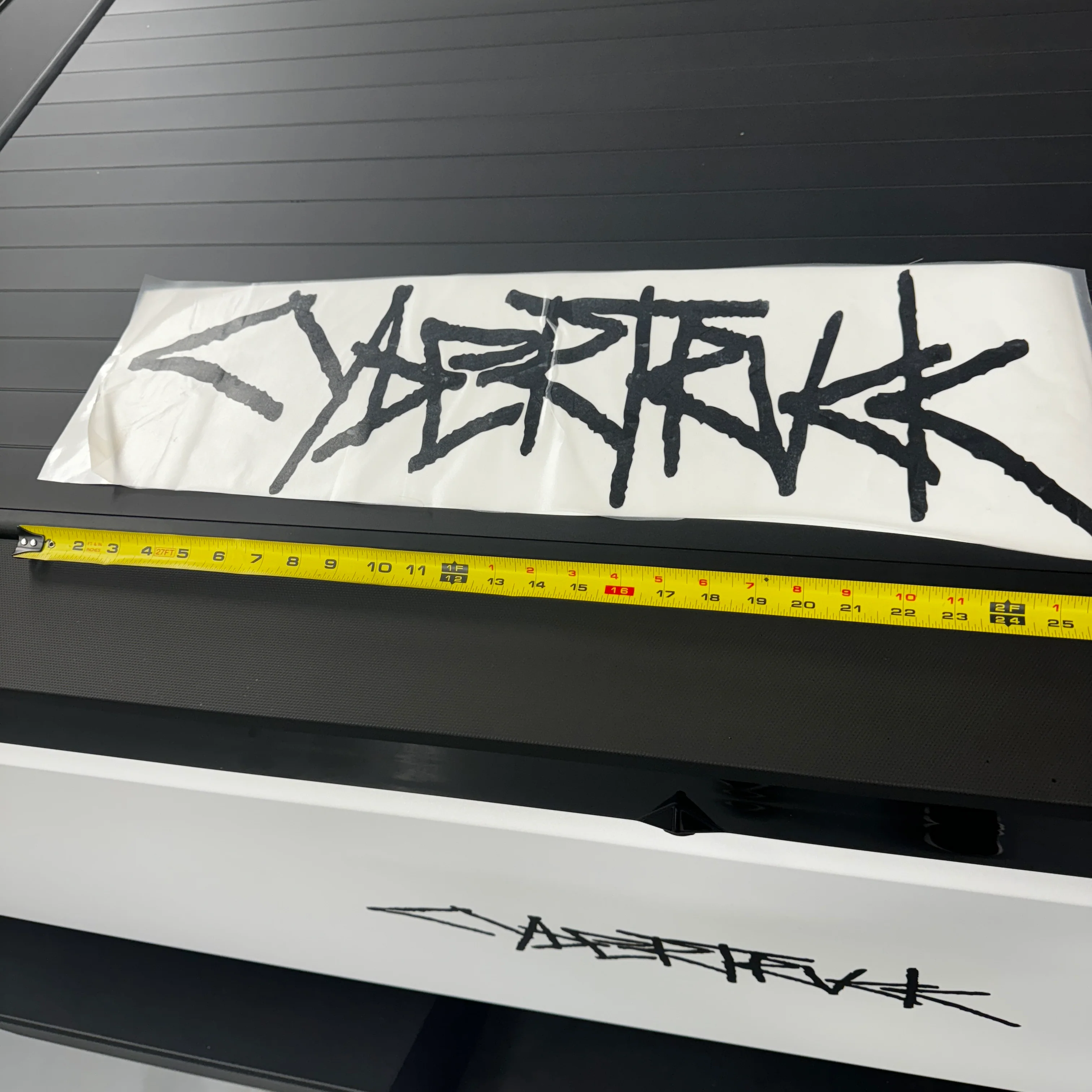 Cybertruck / Cyberbeast Tailgate Vinyl Logo Decal - Variety* - Image 4
