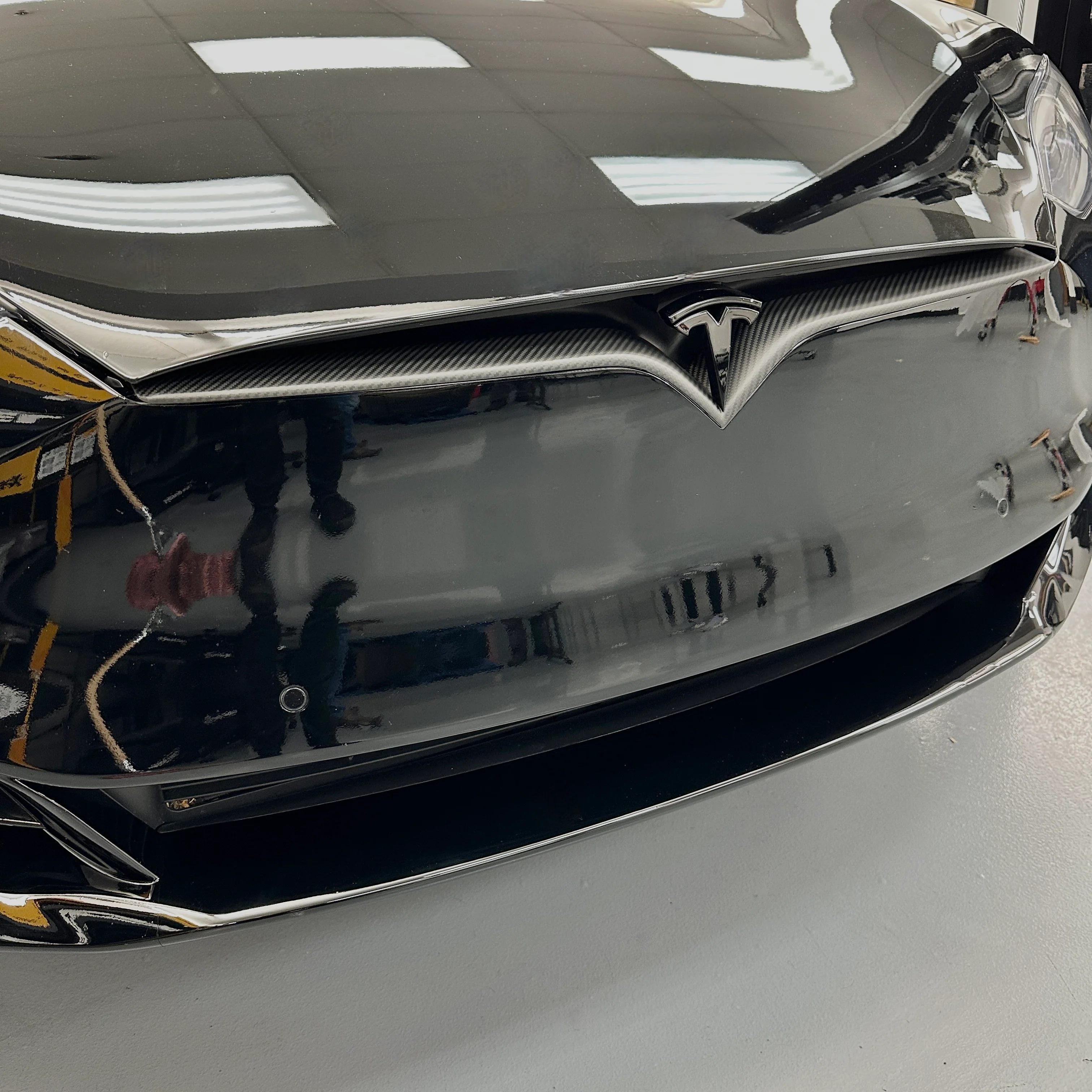 2015-2021 | Model S Front End Inlay - Real Molded Carbon Fiber - Image 3