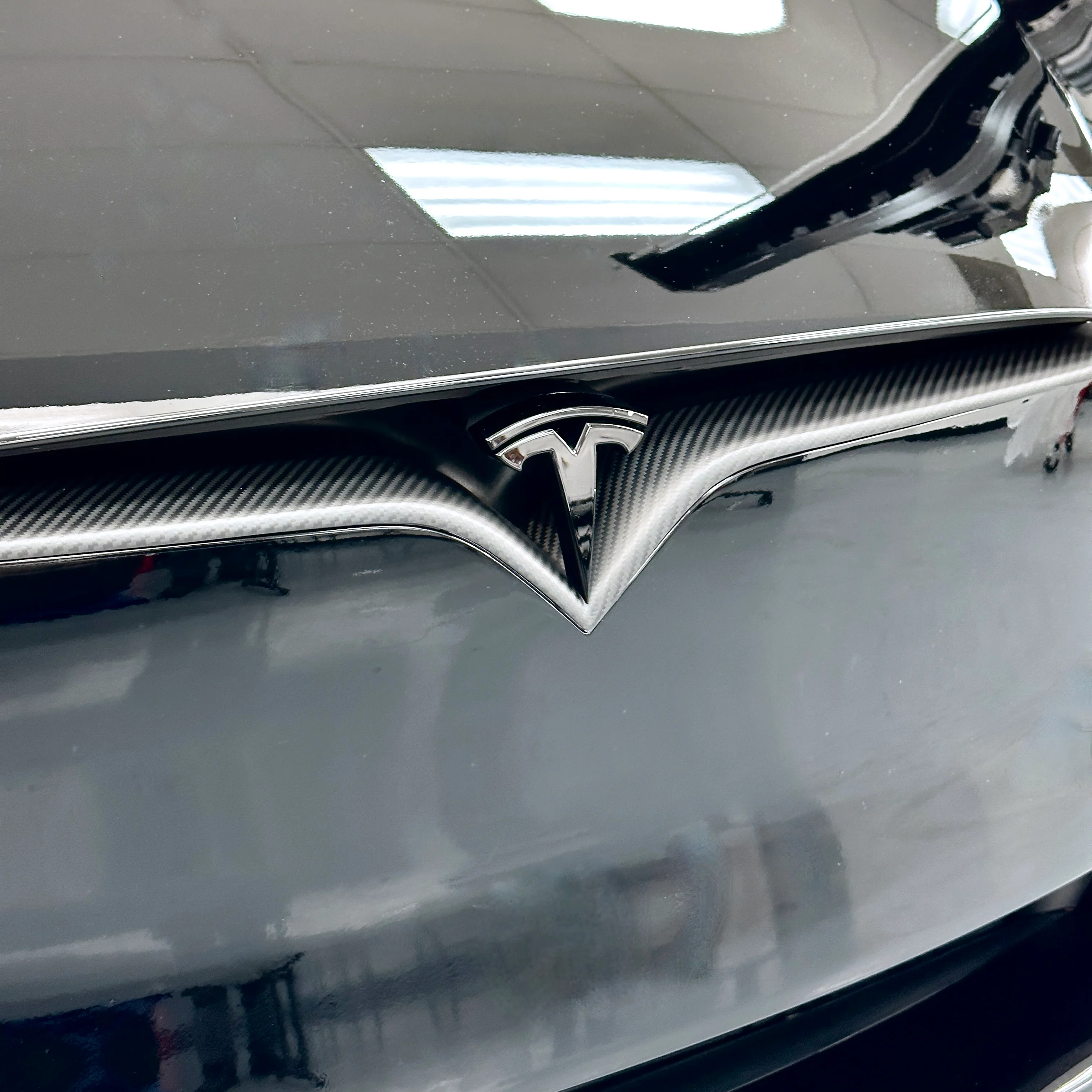 2015-2021 | Model S Front End Inlay - Real Molded Carbon Fiber - Image 5
