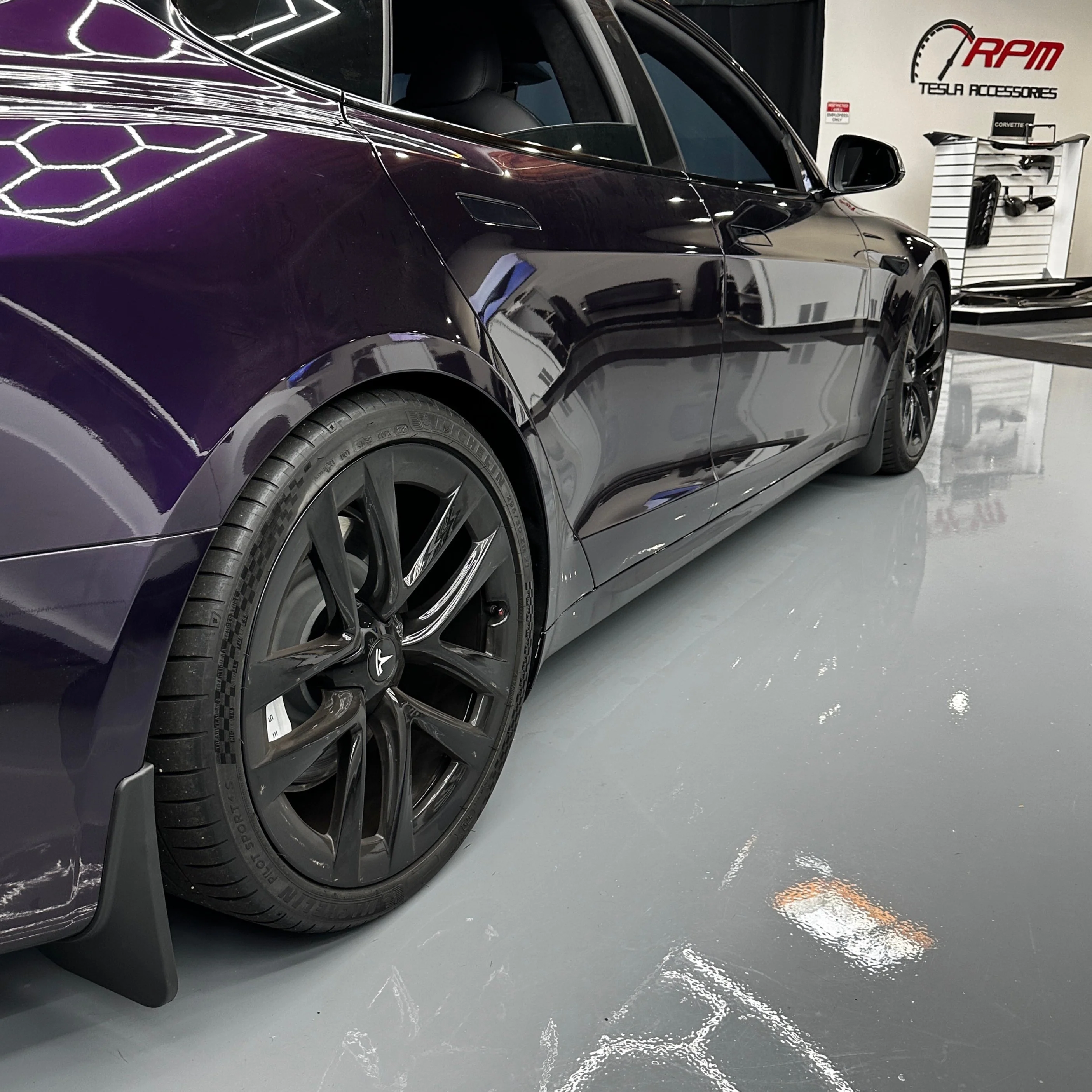 2021+ | Model S Plaid & Long Range Mud Flaps - Screwless (Set of 4) - Image 16