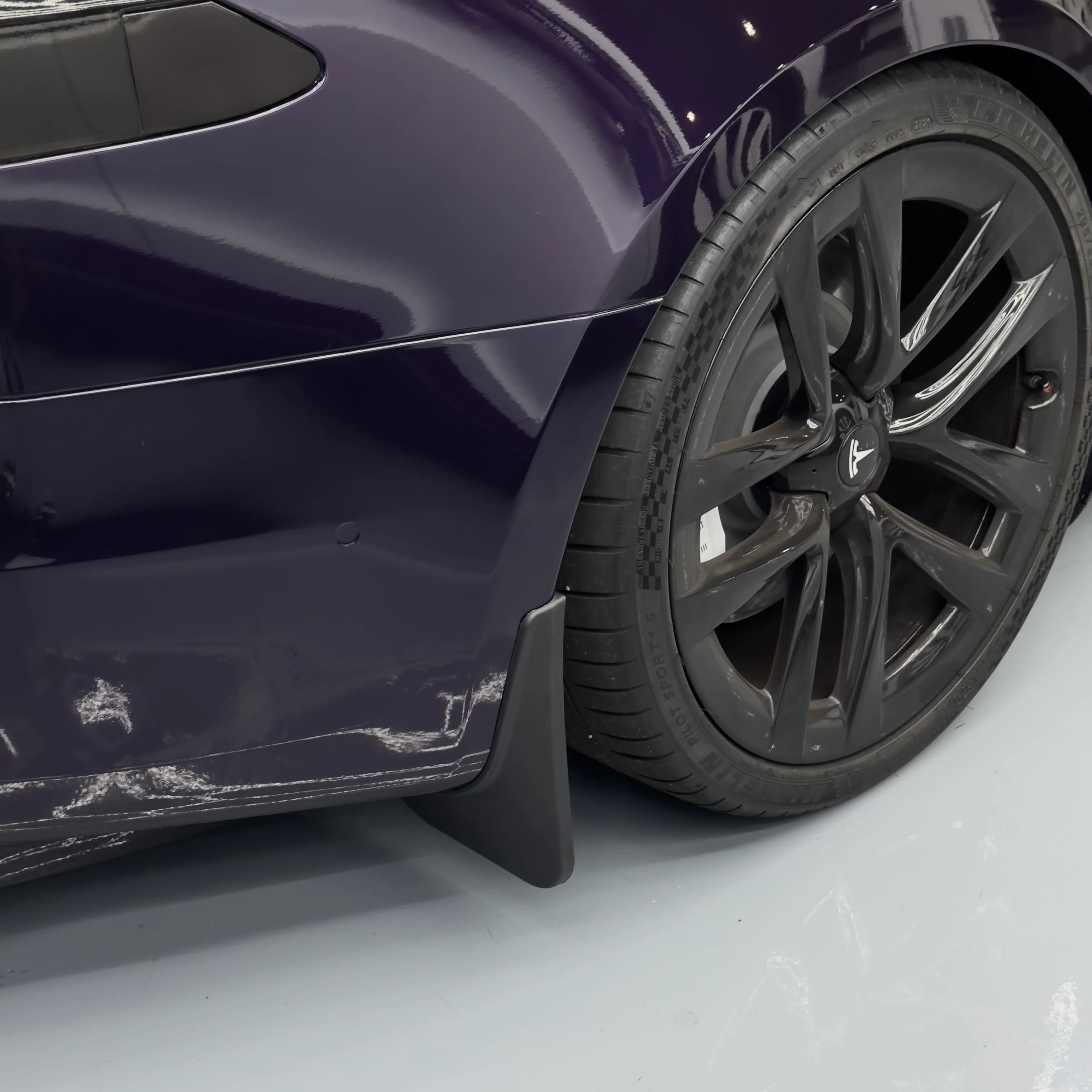2021+ | Model S Plaid & Long Range Mud Flaps - Screwless (Set of 4) - Image 9
