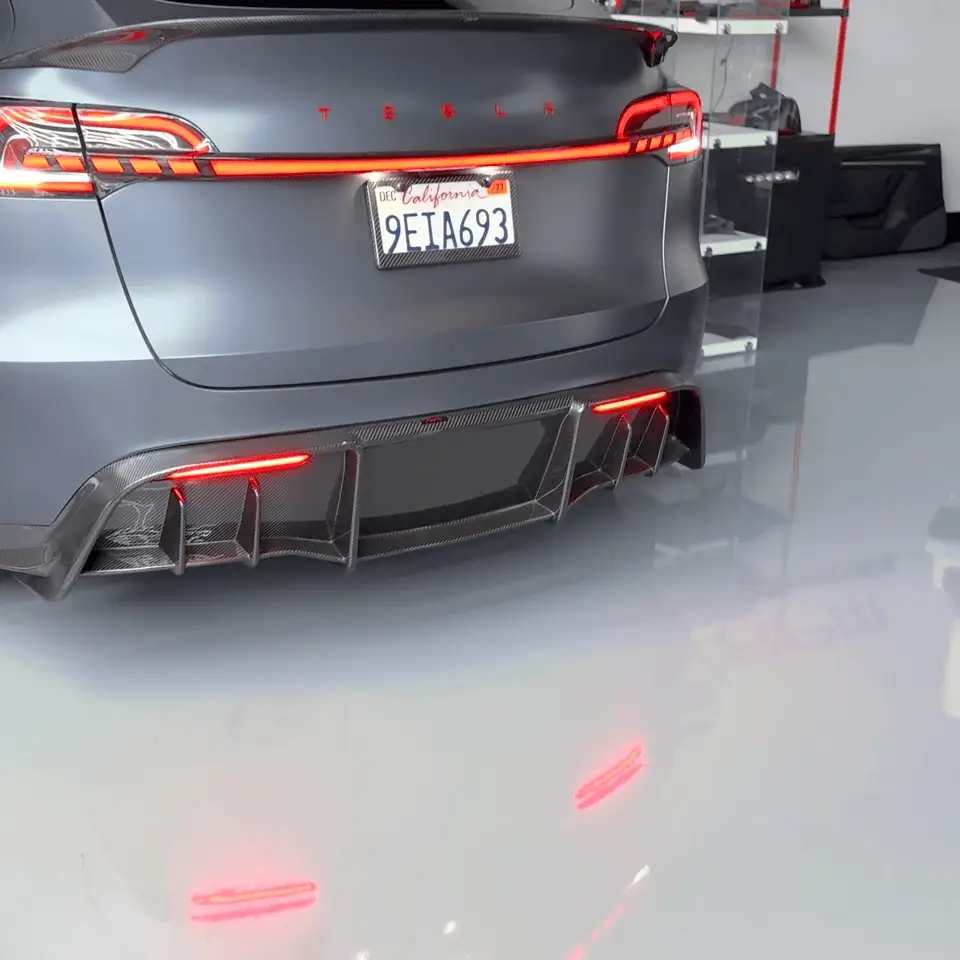 2020-2025 | Model Y Colossal Rear Replacement Diffuser - Real Dry Molded Carbon Fiber - Image 13