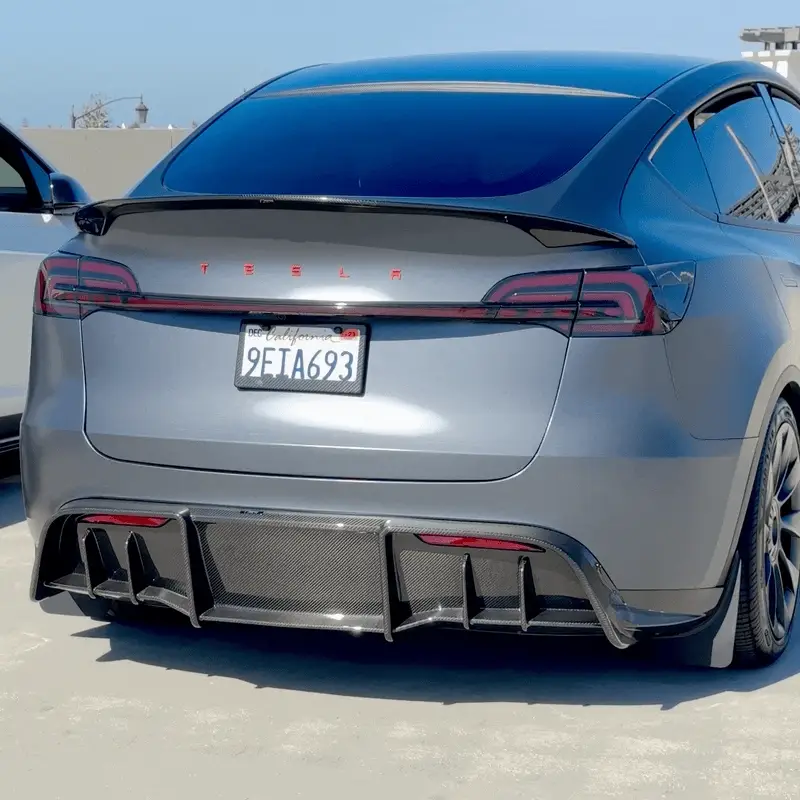 2020-2025 | Model Y Colossal Rear Replacement Diffuser - Real Dry Molded Carbon Fiber - Image 3