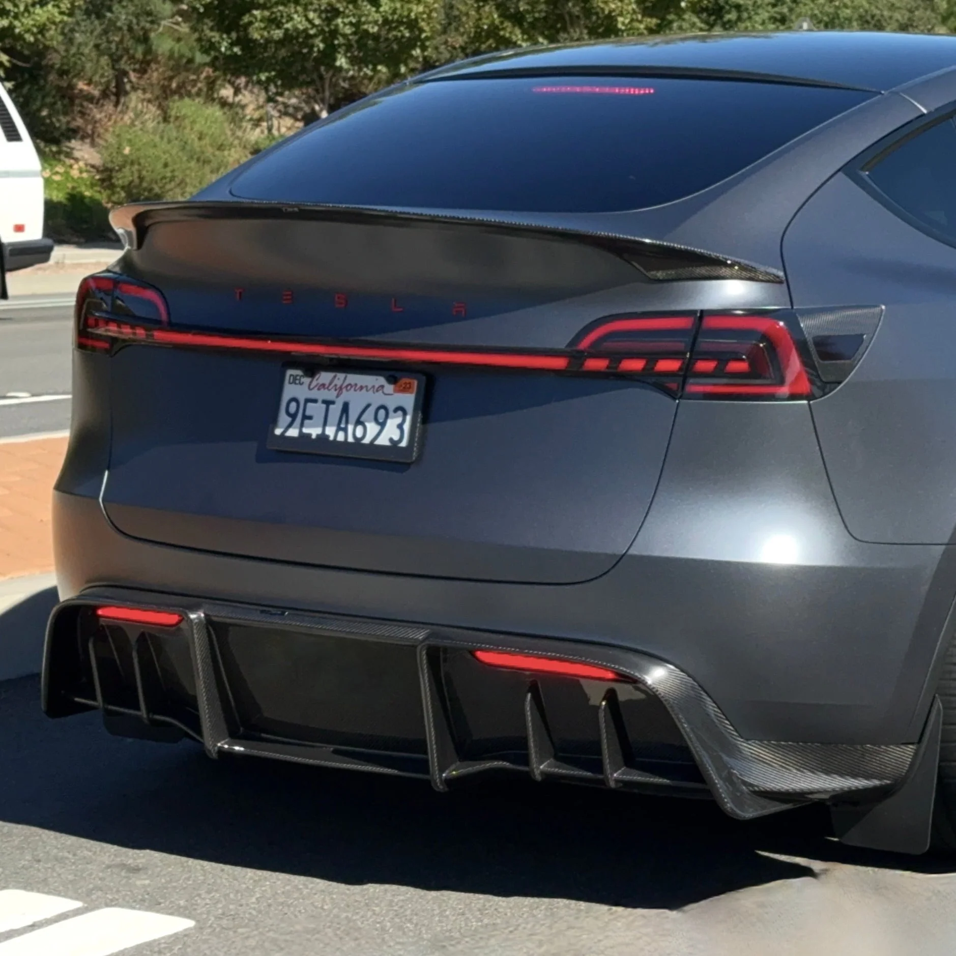 2020-2025 | Model Y Colossal Rear Replacement Diffuser - Real Dry Molded Carbon Fiber - Image 6
