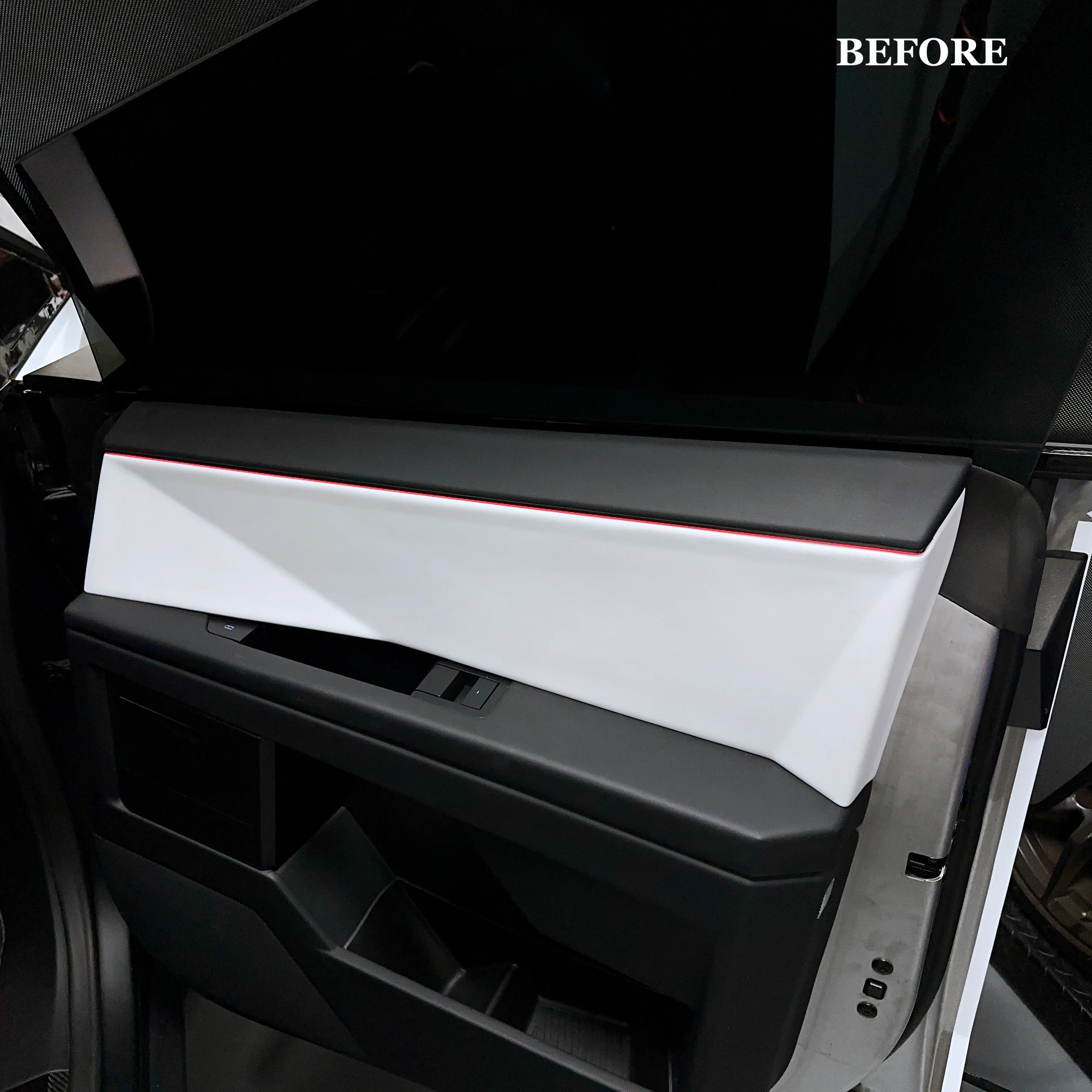 Cybertruck Front & Rear Upper Door Panel Overlays (4 Pieces) - Real Dry Molded Carbon Fiber - Image 11