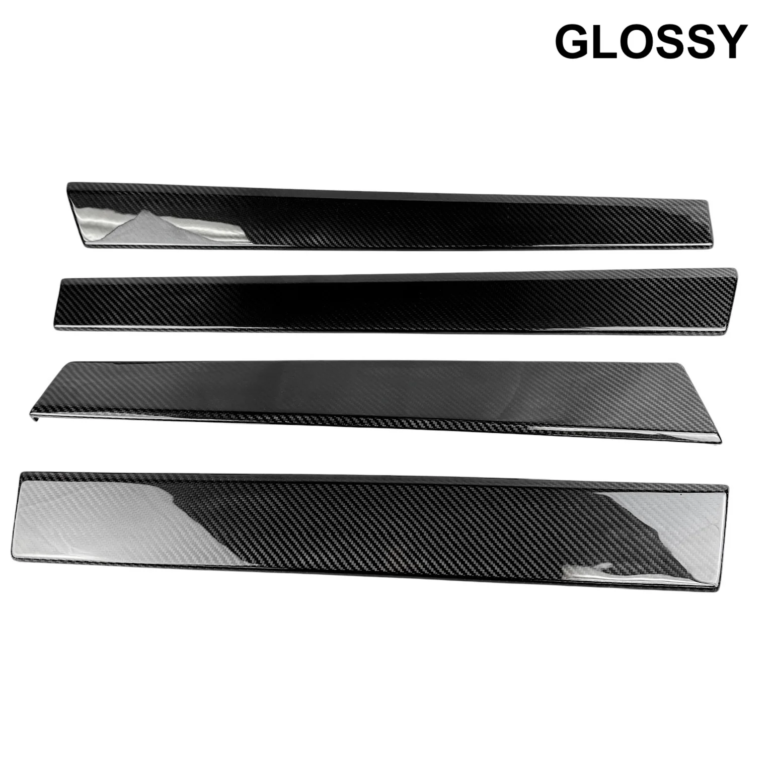 Cybertruck Front & Rear Upper Door Panel Overlays (4 Pieces) - Real Dry Molded Carbon Fiber - Image 5