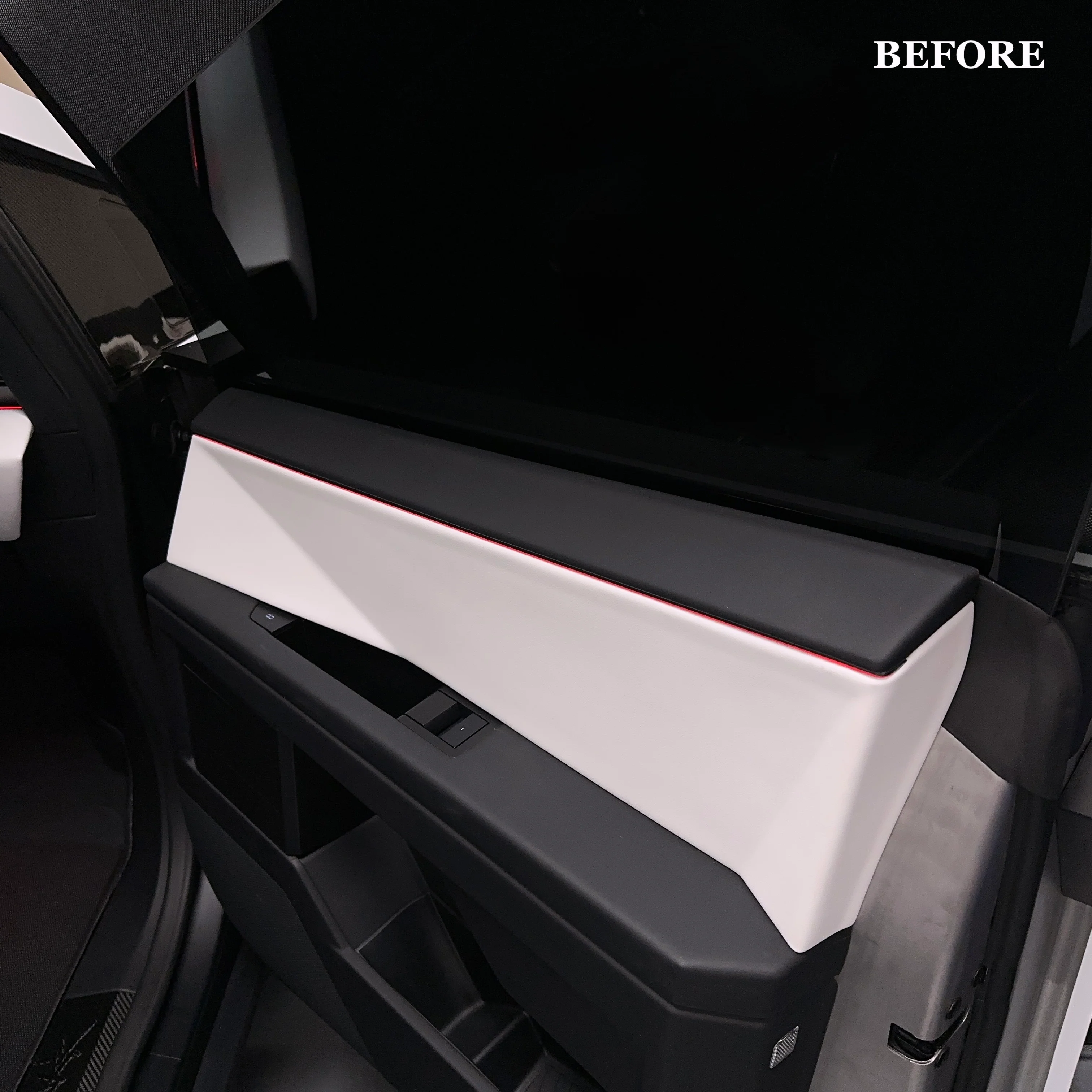 Cybertruck Front & Rear Upper Door Panel Overlays (4 Pieces) - Real Dry Molded Carbon Fiber - Image 6