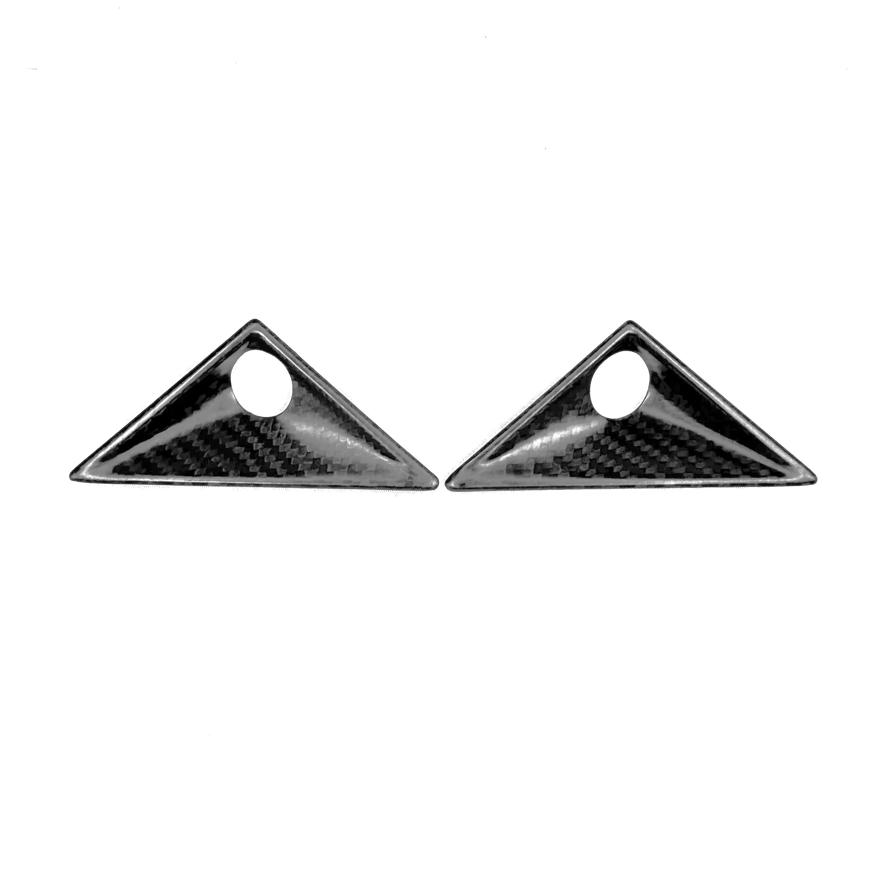 Cybertruck Front Fender Camera Applique Overlays (1 Pair) - Real Molded Carbon Fiber - Image 4