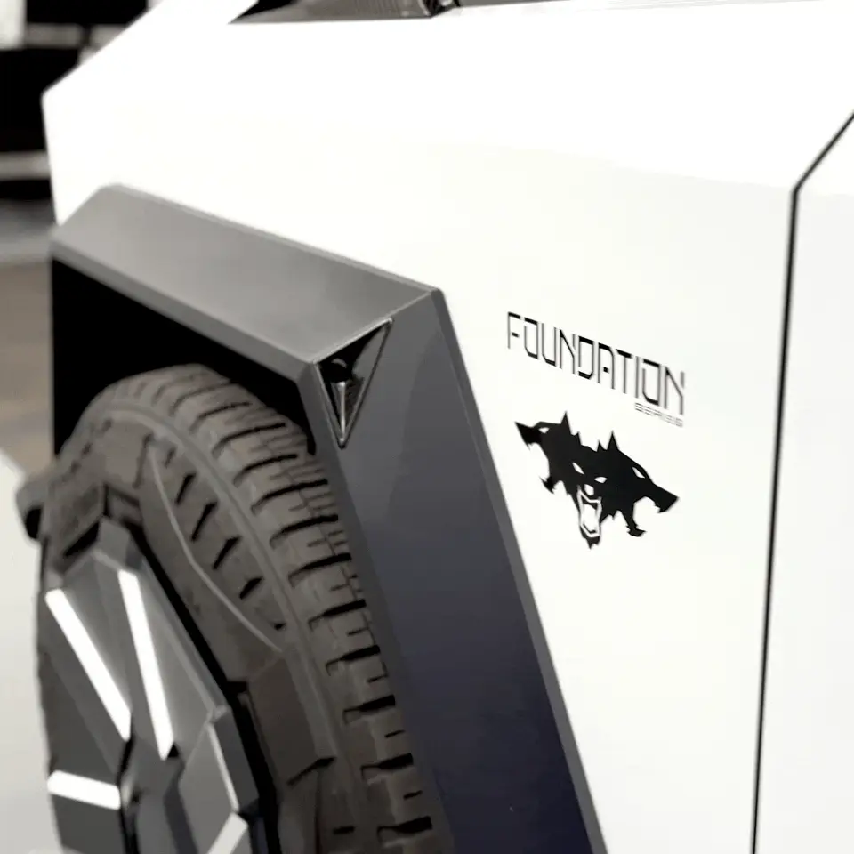 Cybertruck Front Fender Camera Applique Overlays (1 Pair) - Real Molded Carbon Fiber - Image 5