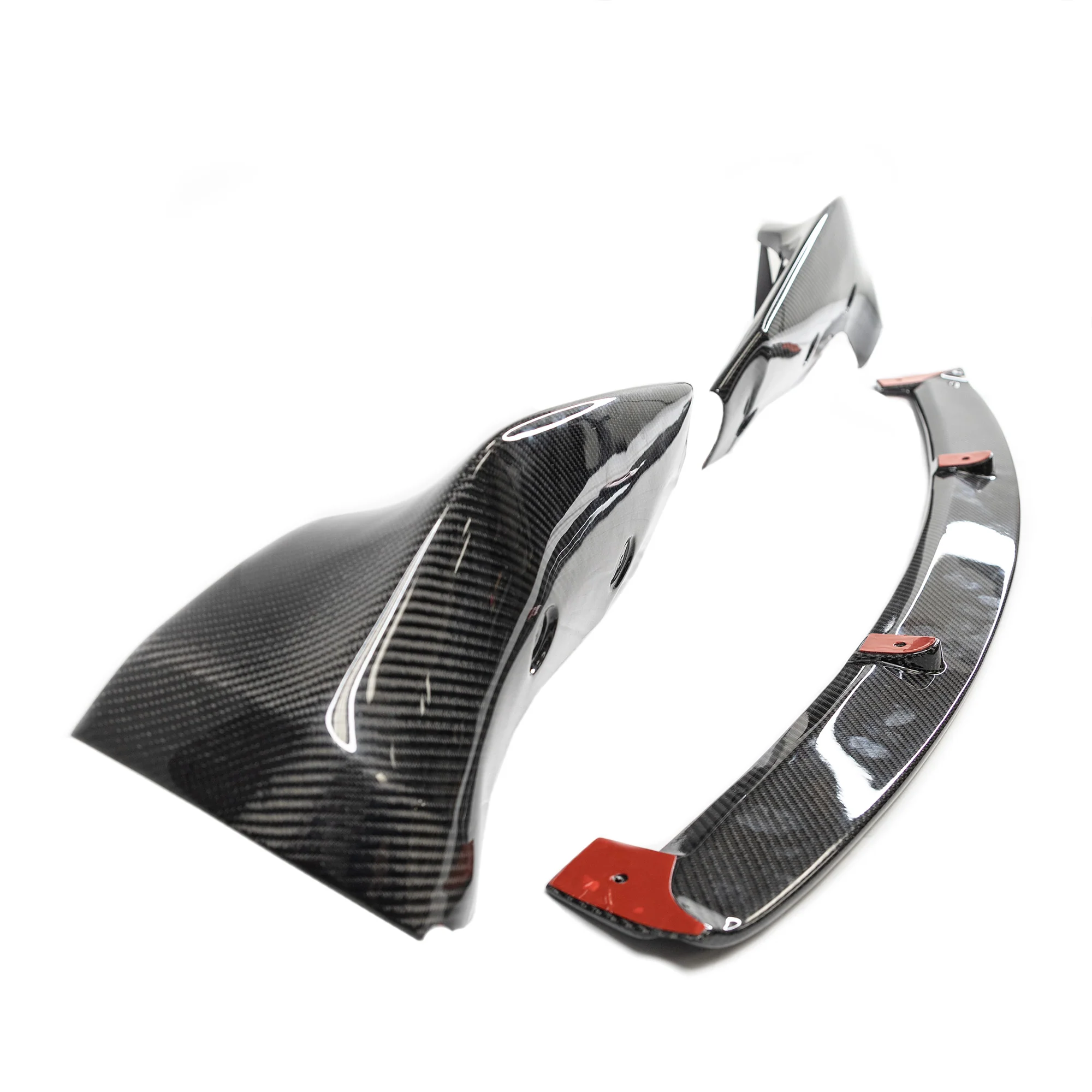 2017-2023 | Model 3 Front Lip Splitter Gen. 2 (3 Piece Style) - Real Molded Carbon Fiber - Image 3