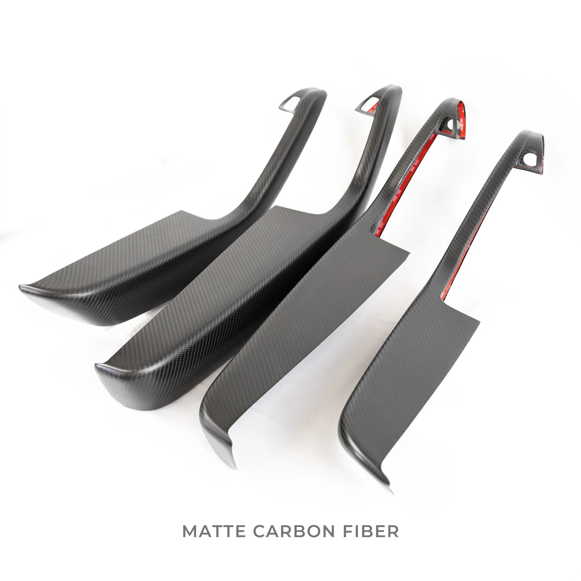 2020-2025 | Model Y Front & Rear Door Armrest Overlays (4 Pieces) - Real Dry Molded Carbon Fiber - Image 18