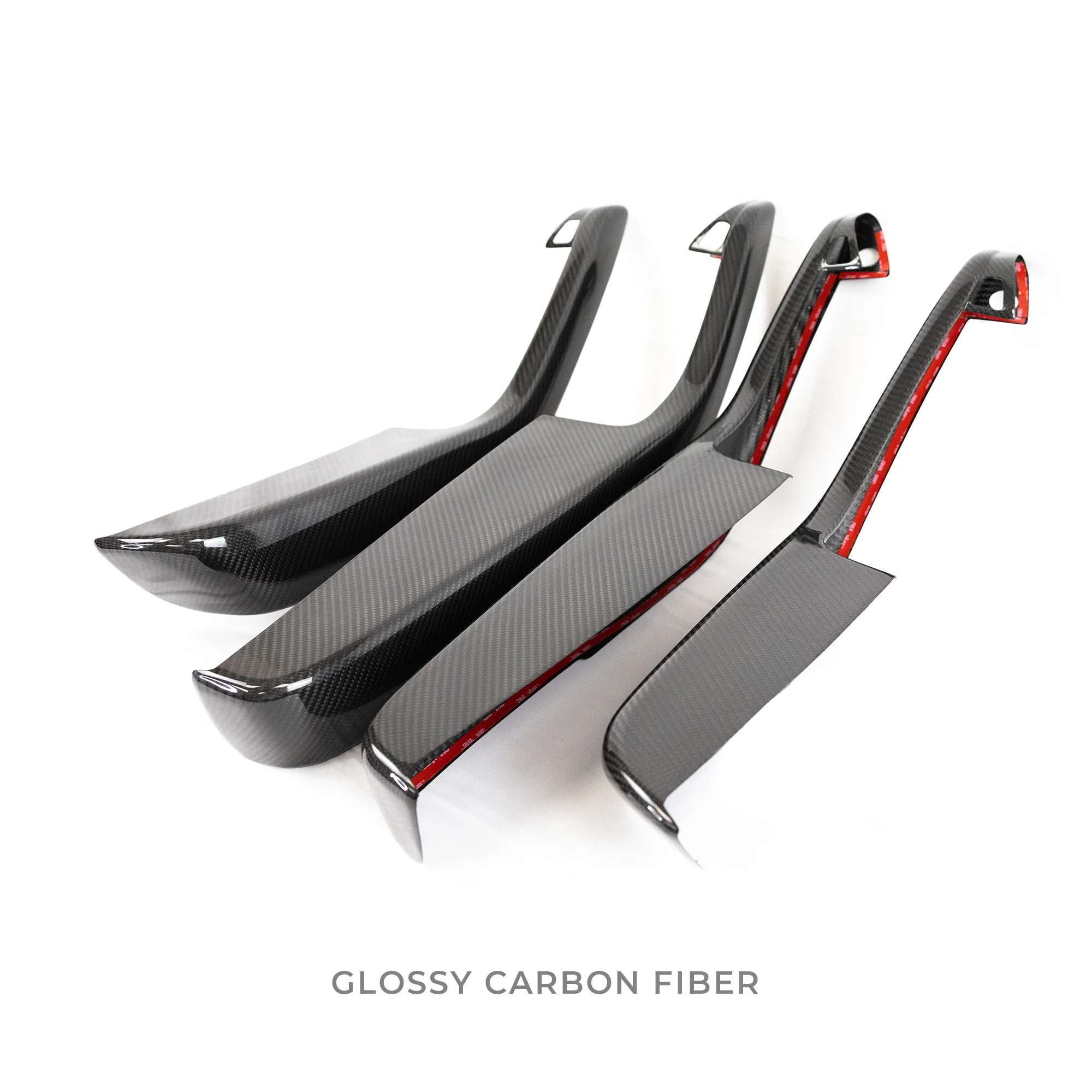 2020-2025 | Model Y Front & Rear Door Armrest Overlays (4 Pieces) - Real Dry Molded Carbon Fiber - Image 21
