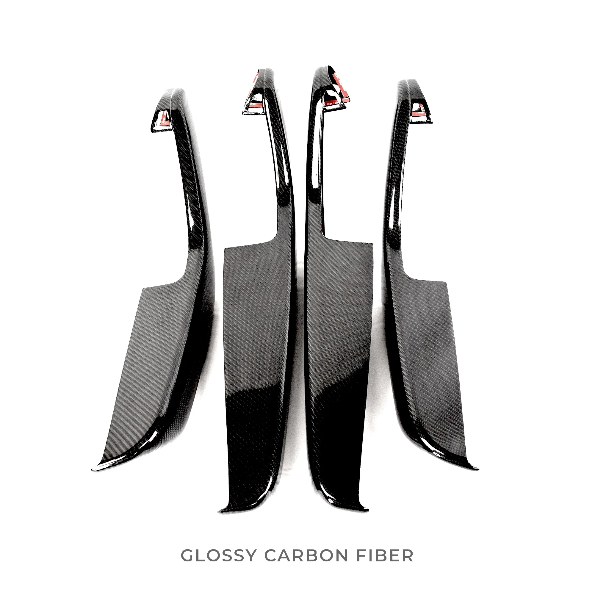 2020-2025 | Model Y Front & Rear Door Armrest Overlays (4 Pieces) - Real Dry Molded Carbon Fiber - Image 23