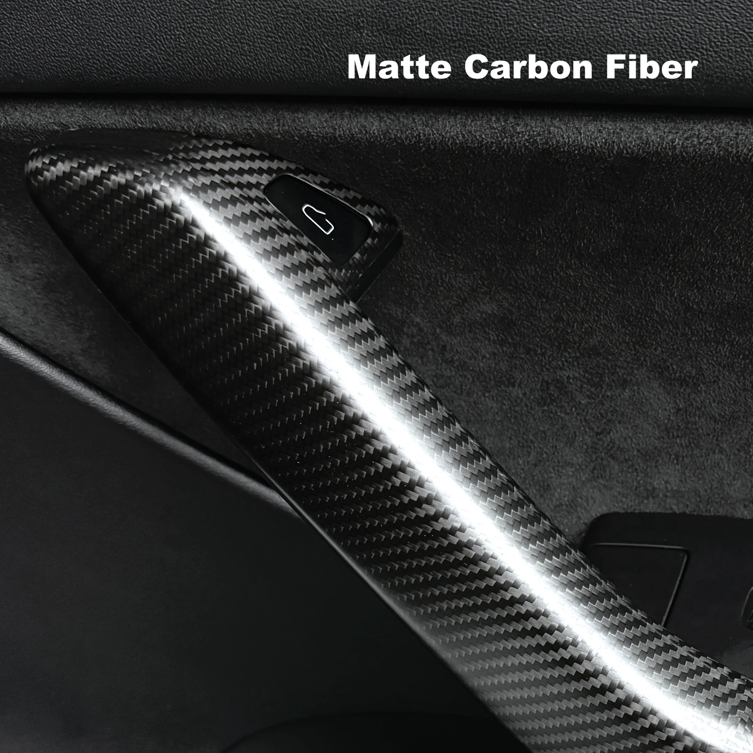 2020-2025 | Model Y Front & Rear Door Armrest Overlays (4 Pieces) - Real Dry Molded Carbon Fiber - Image 7