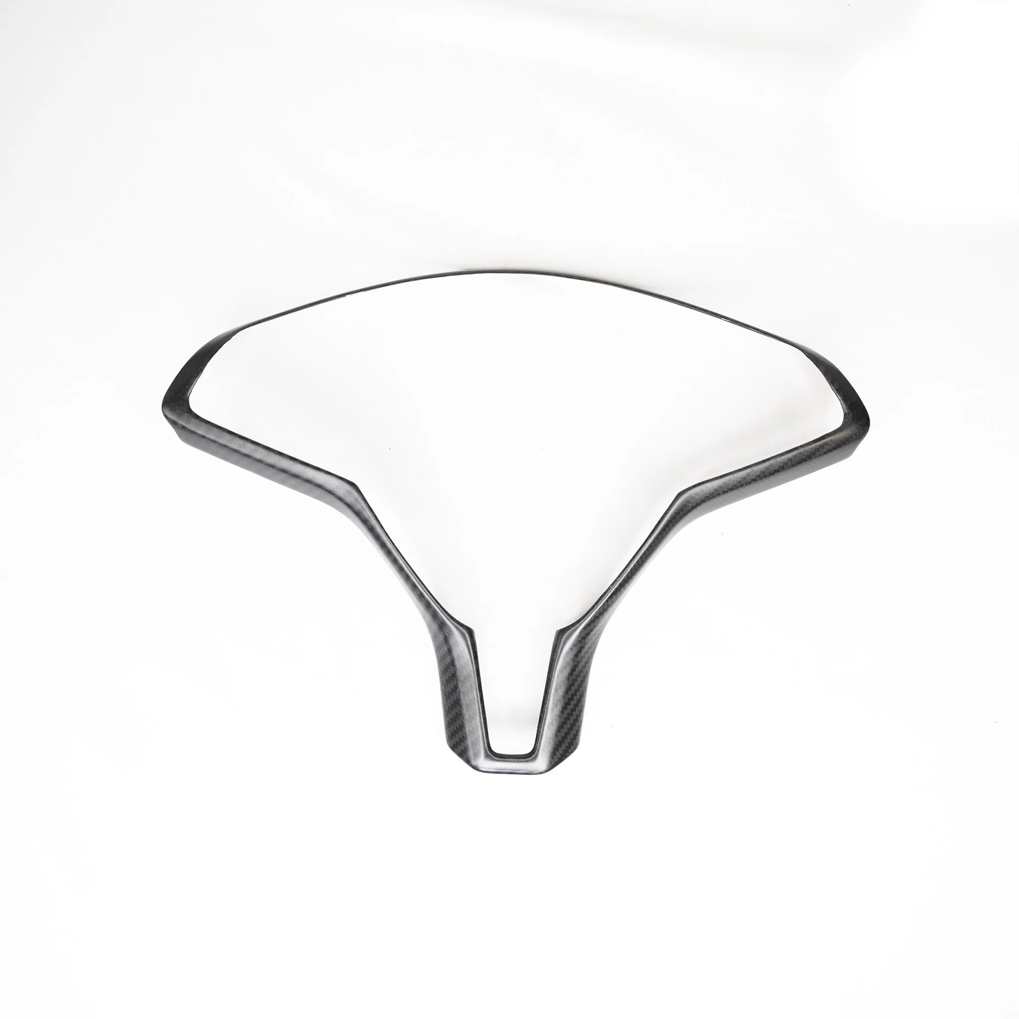 2012-2020 Model S & X Steering Wheel Bezel Overlay - Real Molded Carbon Fiber - Image 8