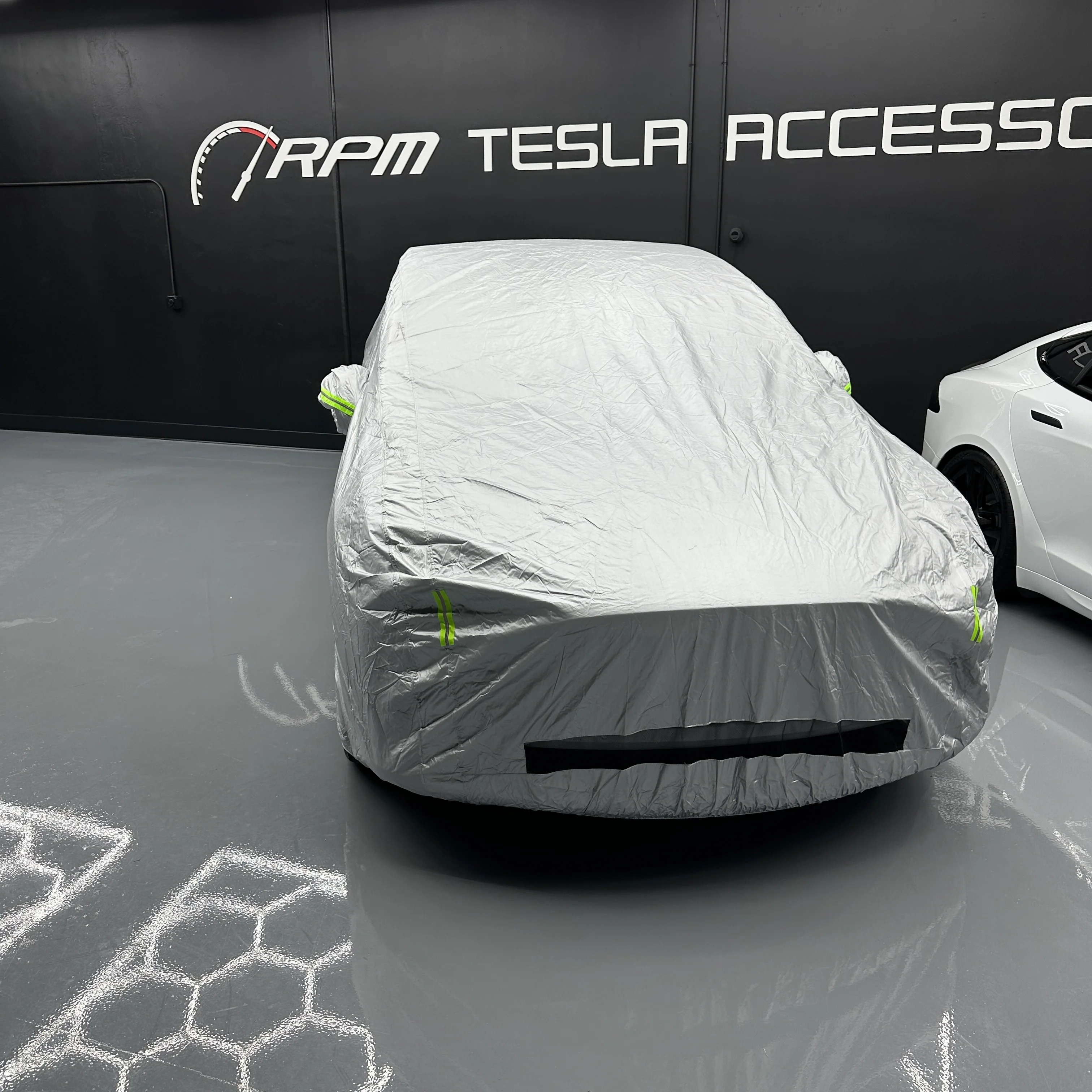 Model X Car Cover - Weatherproof Indoor & Outdoor - Charging Port / Driver Door Access - Image 5
