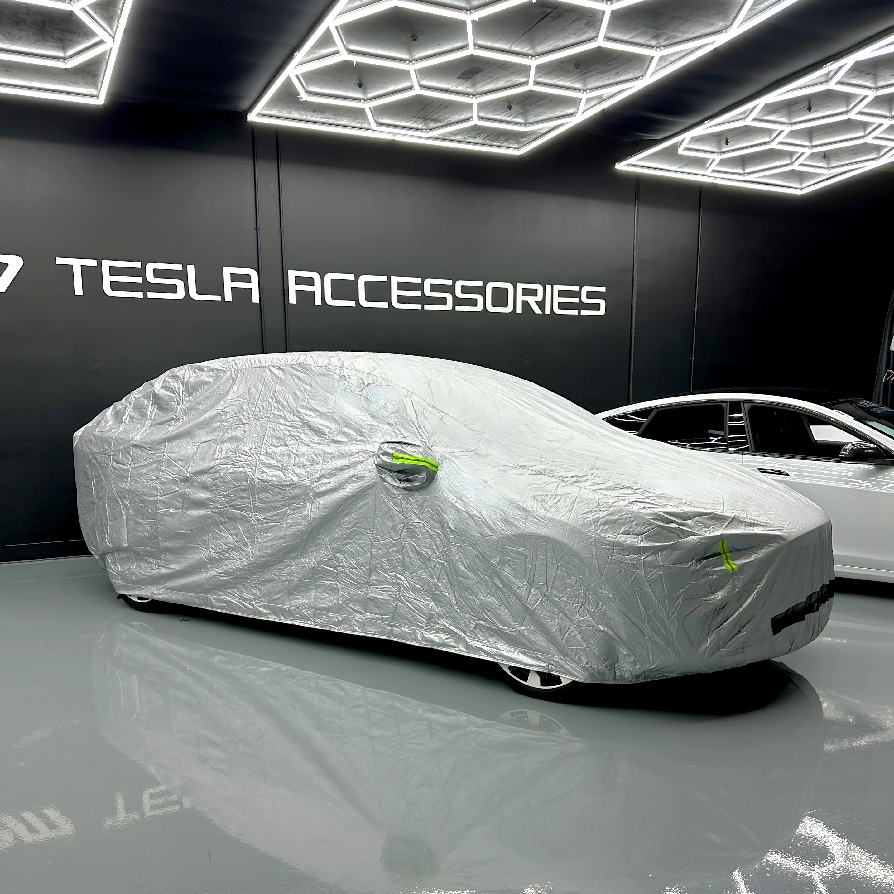 Model X Car Cover - Weatherproof Indoor & Outdoor - Charging Port / Driver Door Access - Image 6