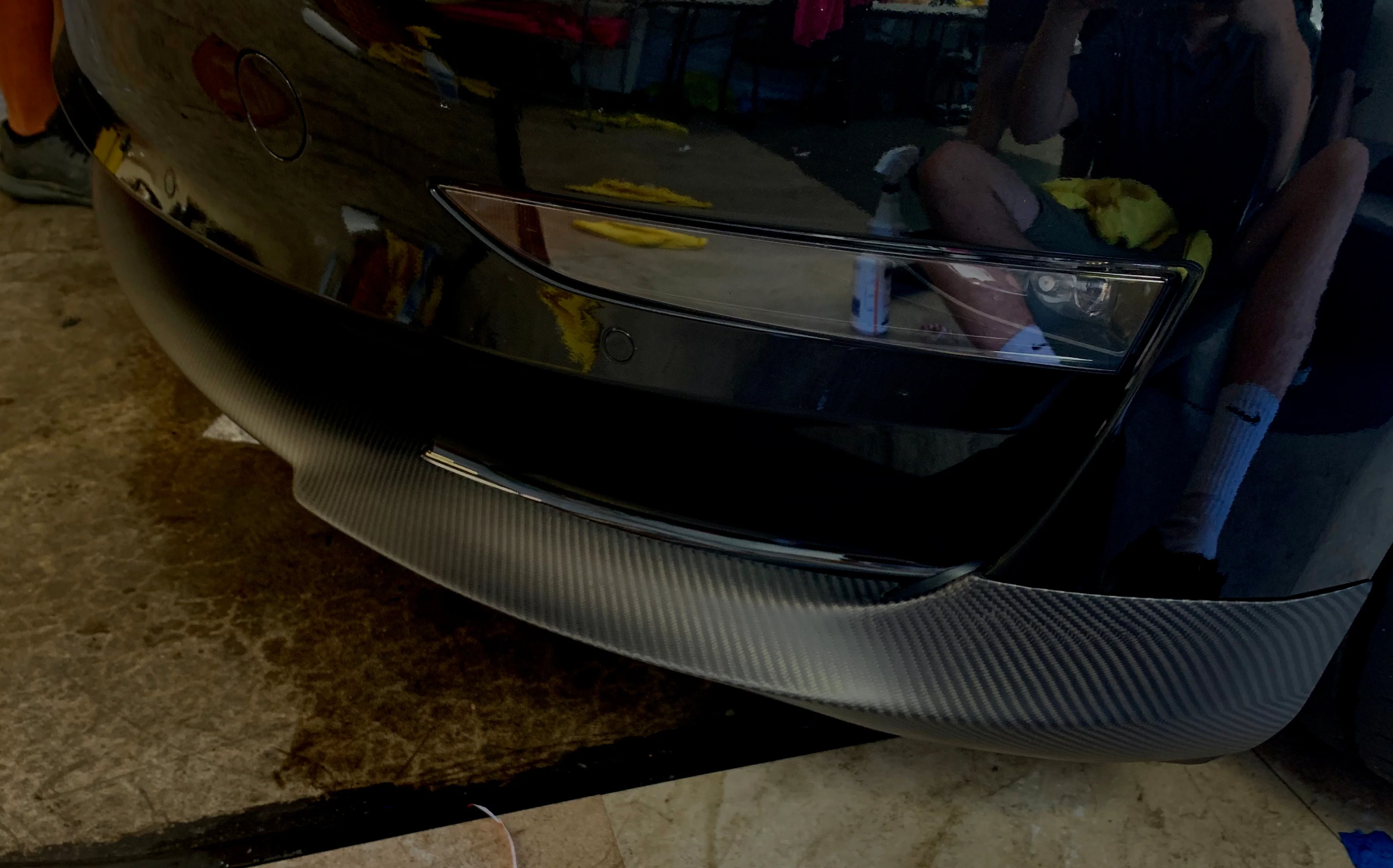 2017-2023 | Model 3 Front Lip Gen. 2 - Real Molded Carbon Fiber - Image 14