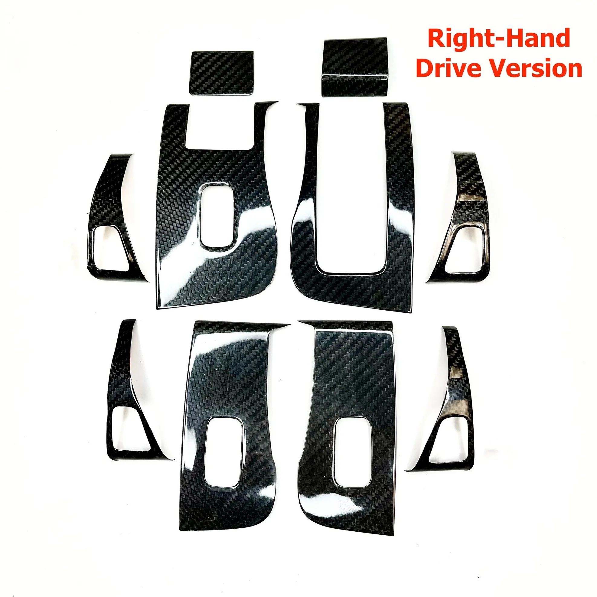 Model 3 & Y Window & Door Switch (10 Piece Kit) - Real Molded Carbon Fiber - Image 4