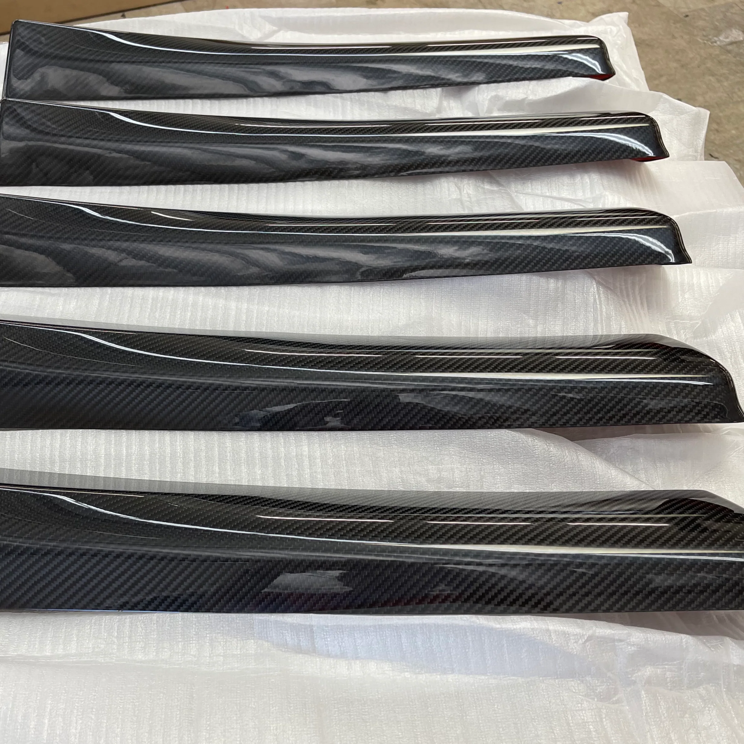 2017- 2023 | Model 3 Rear Door Panel Overlays - Real Molded Carbon Fiber - Image 3