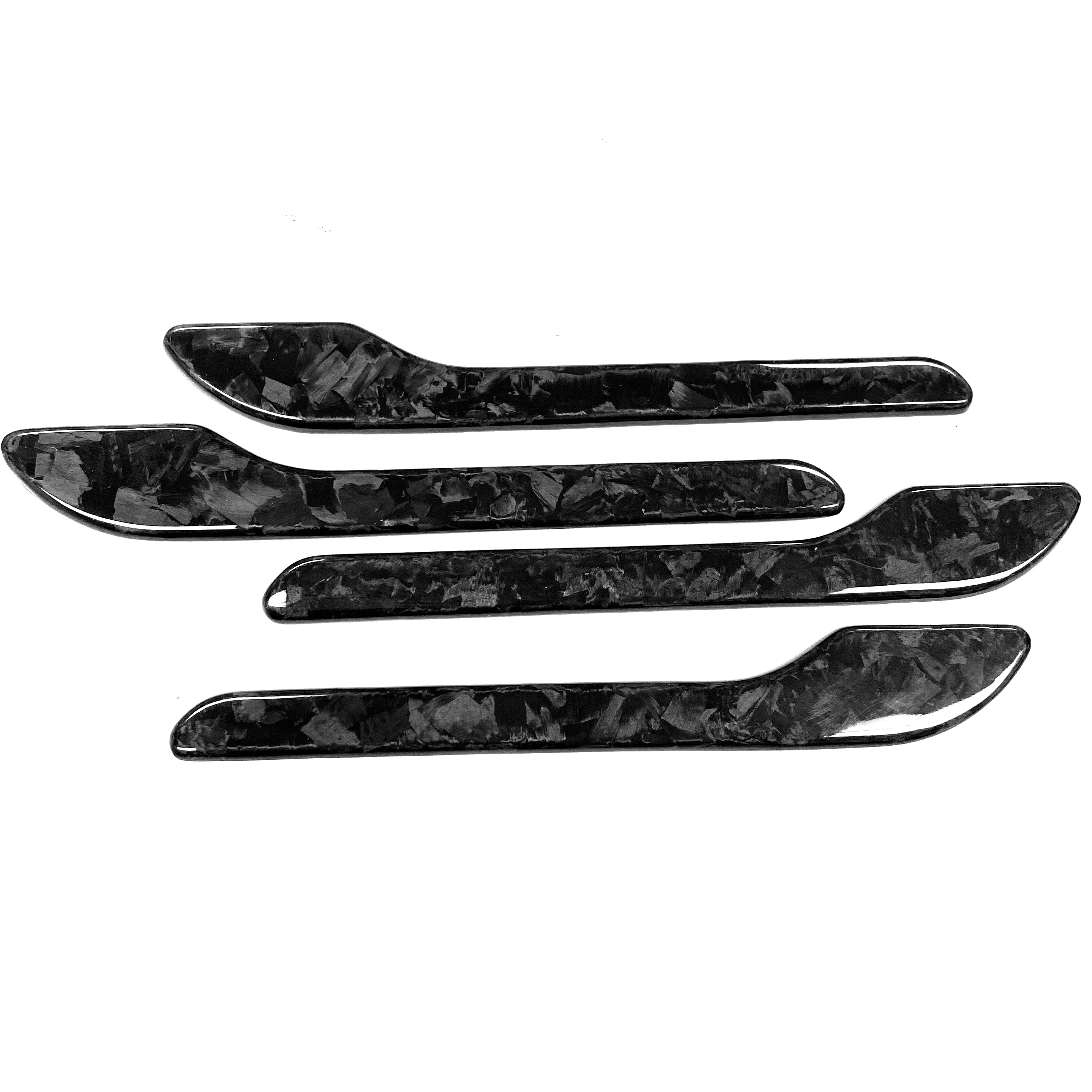 Model 3 Door Handle Overlays - Real Forged Carbon Fiber - Image 5