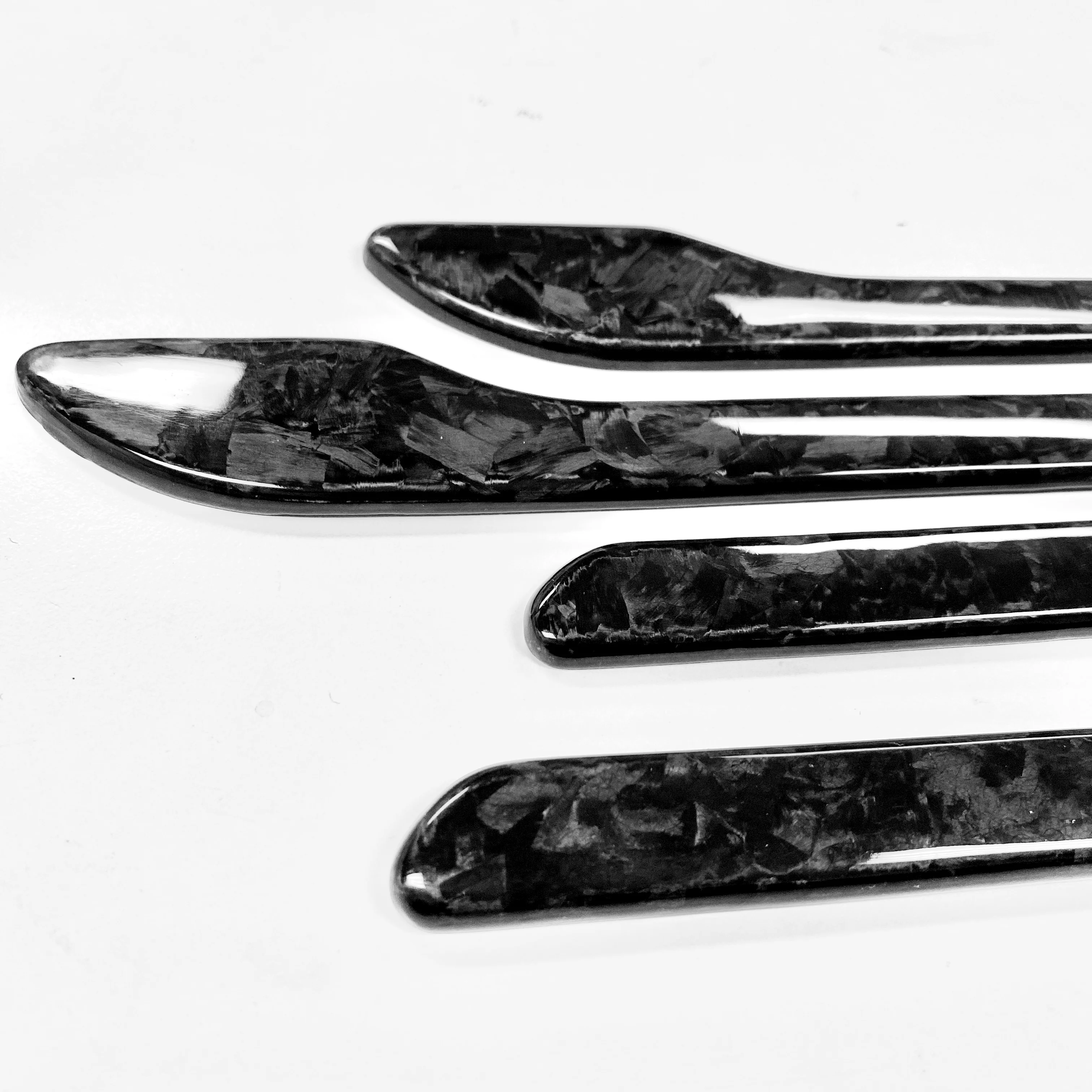Model 3 Door Handle Overlays - Real Forged Carbon Fiber - Image 6