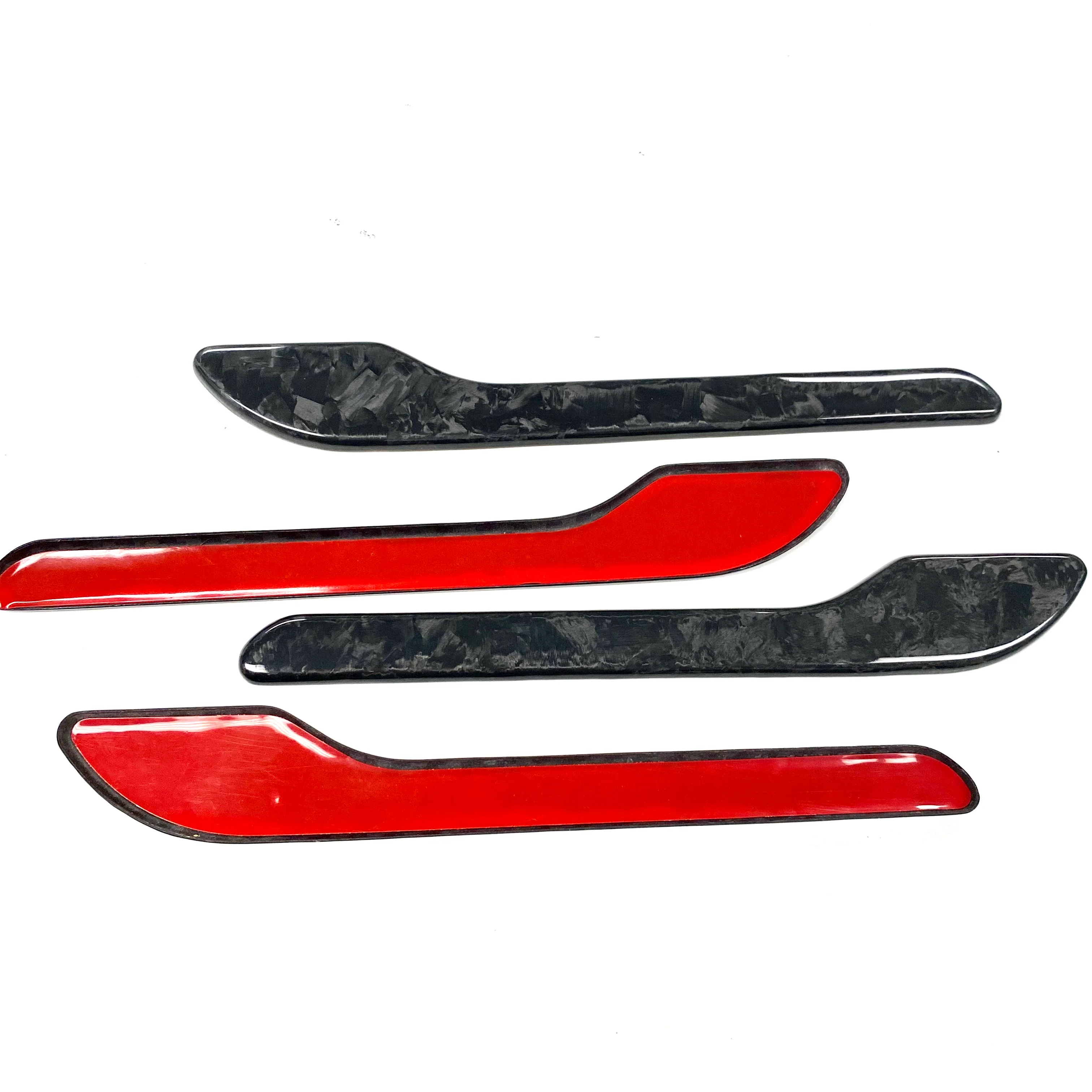Model 3 Door Handle Overlays - Real Forged Carbon Fiber - Image 7