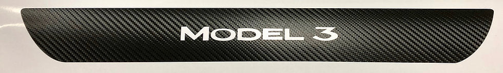 Model 3 Front Door Sill Vinyl Skin Covers (1 Pair) - Image 4