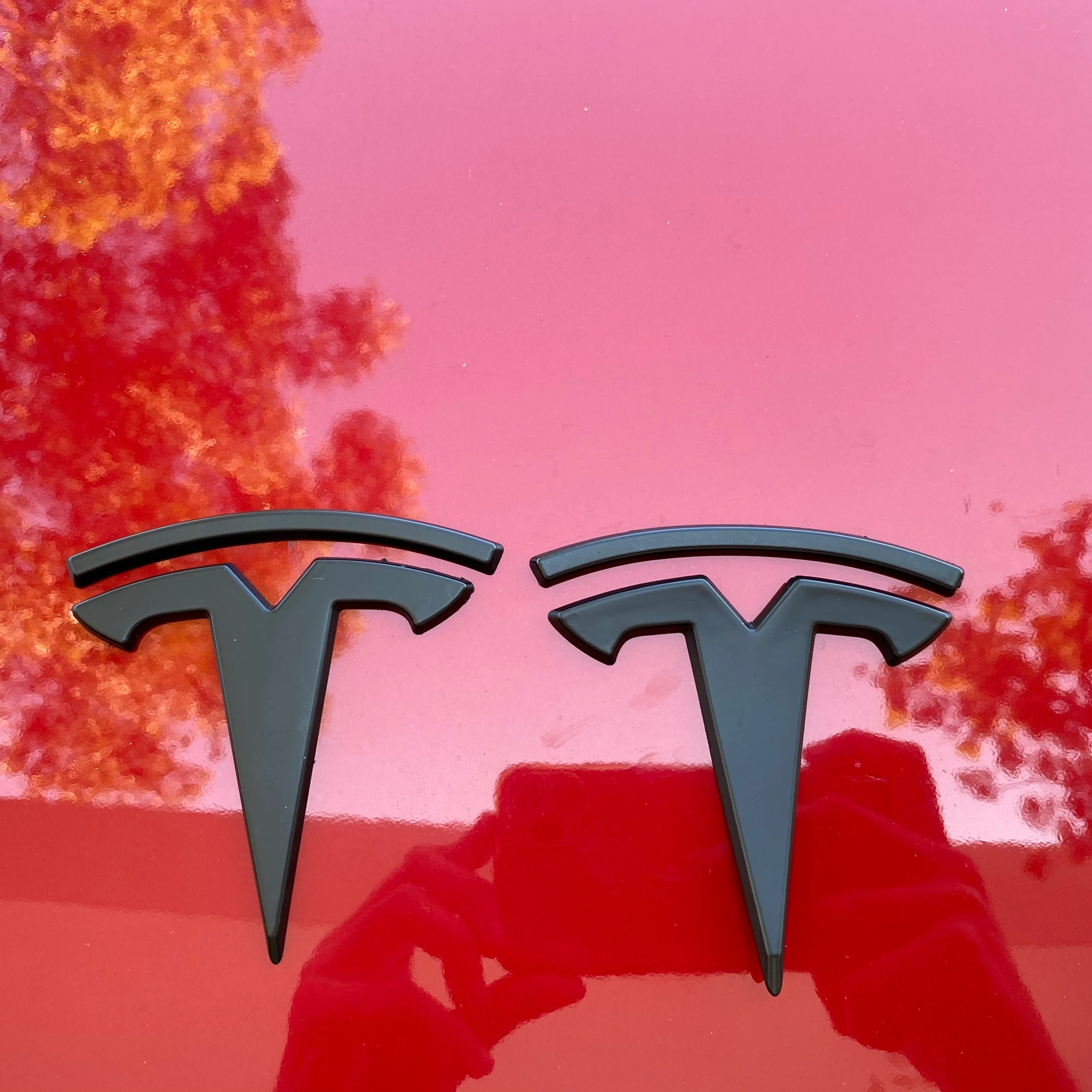 Model 3 ABS Plastic T Logo Caps (4 pieces) Front & Rear - Variety* - Image 7