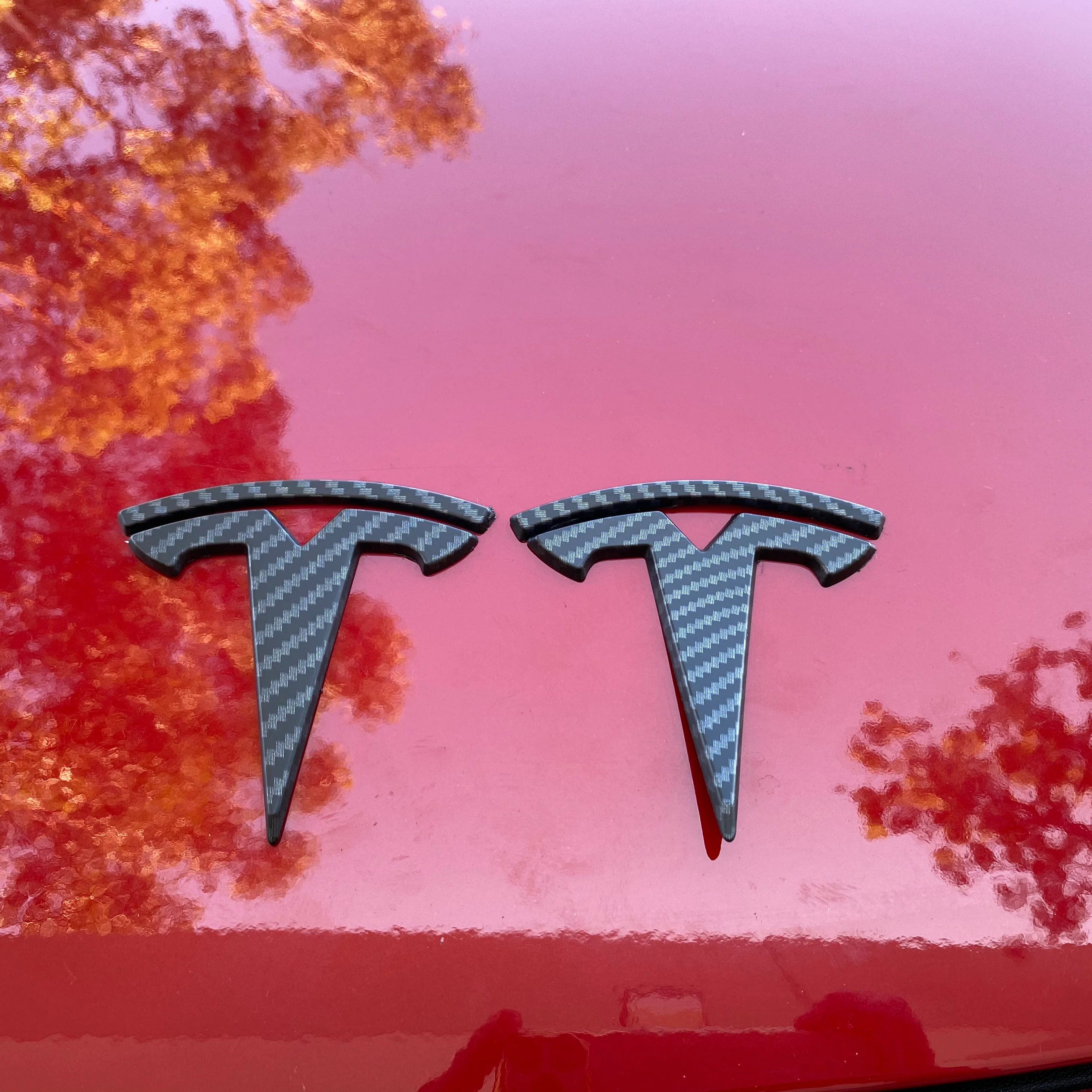 Model 3 ABS Plastic T Logo Caps (4 pieces) Front & Rear - Variety* - Image 9