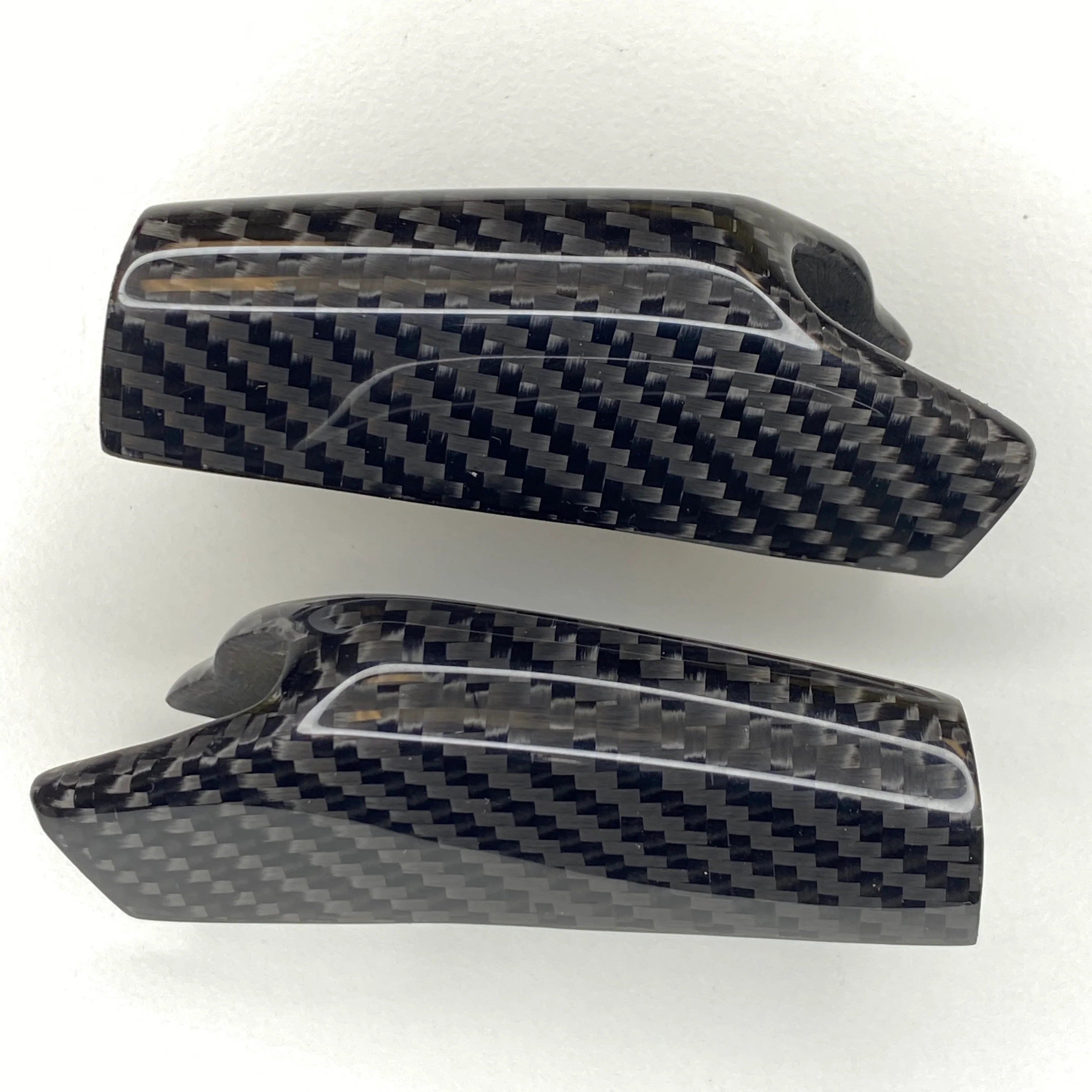 Model 3 & Y Dashboard End Cap Replacements - Real Molded Carbon Fiber - Image 4